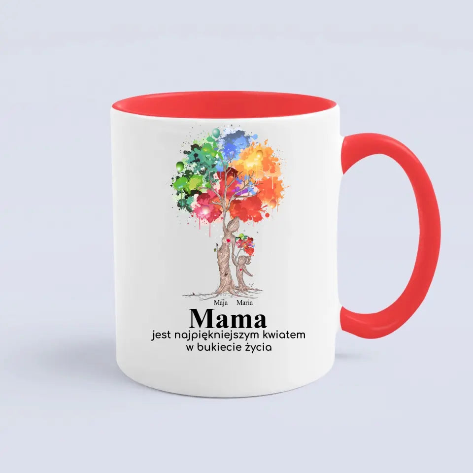 Mama jest najpiękniejszym kwiatem w bukiecie życia