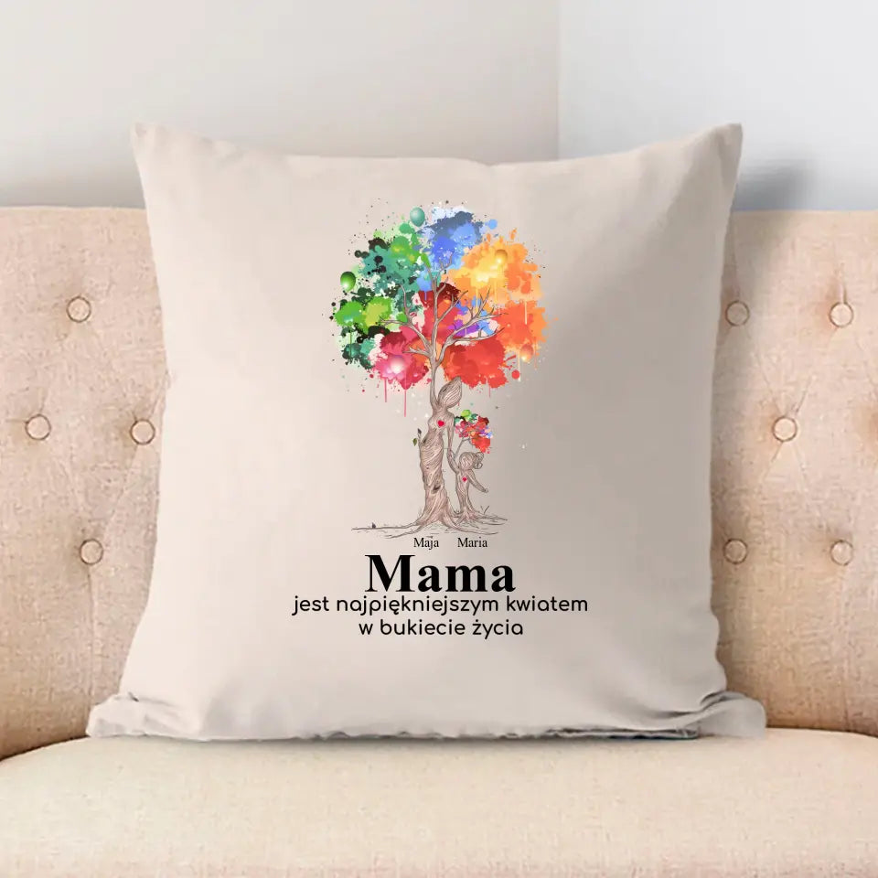 Mama jest najpiękniejszym kwiatem w bukiecie życia