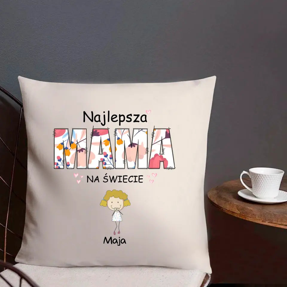 Najlepsza mama na świecie z imionami dzieci