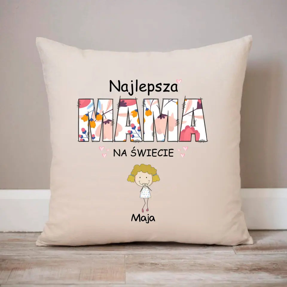 Najlepsza mama na świecie z imionami dzieci