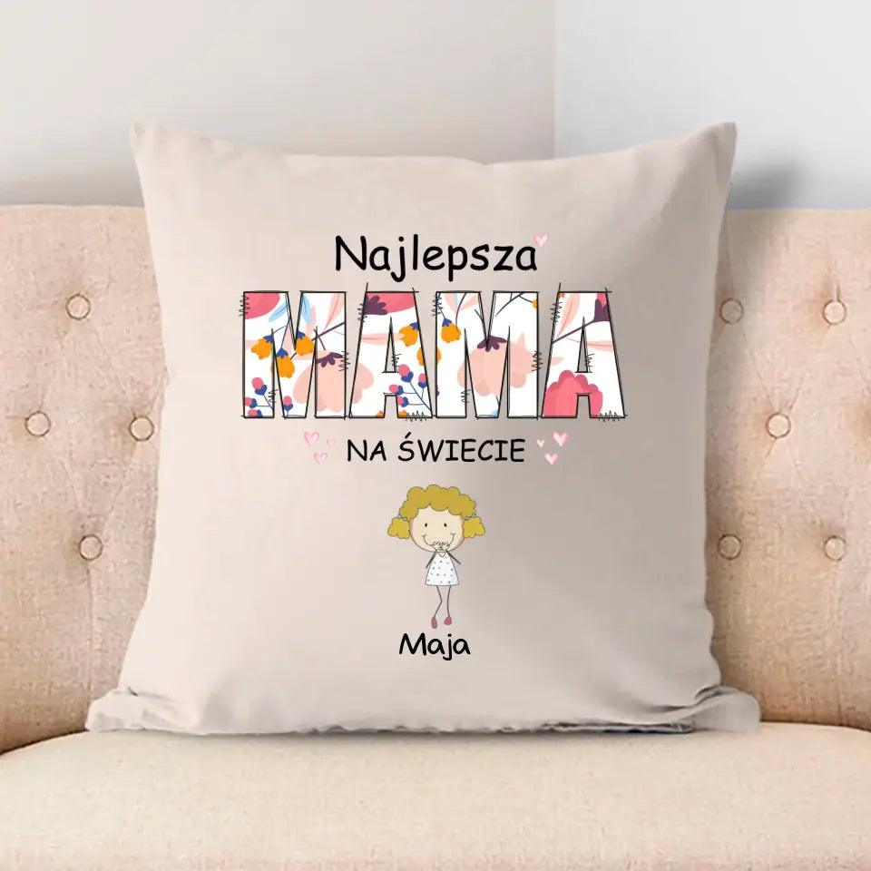 Najlepsza mama na świecie z imionami dzieci