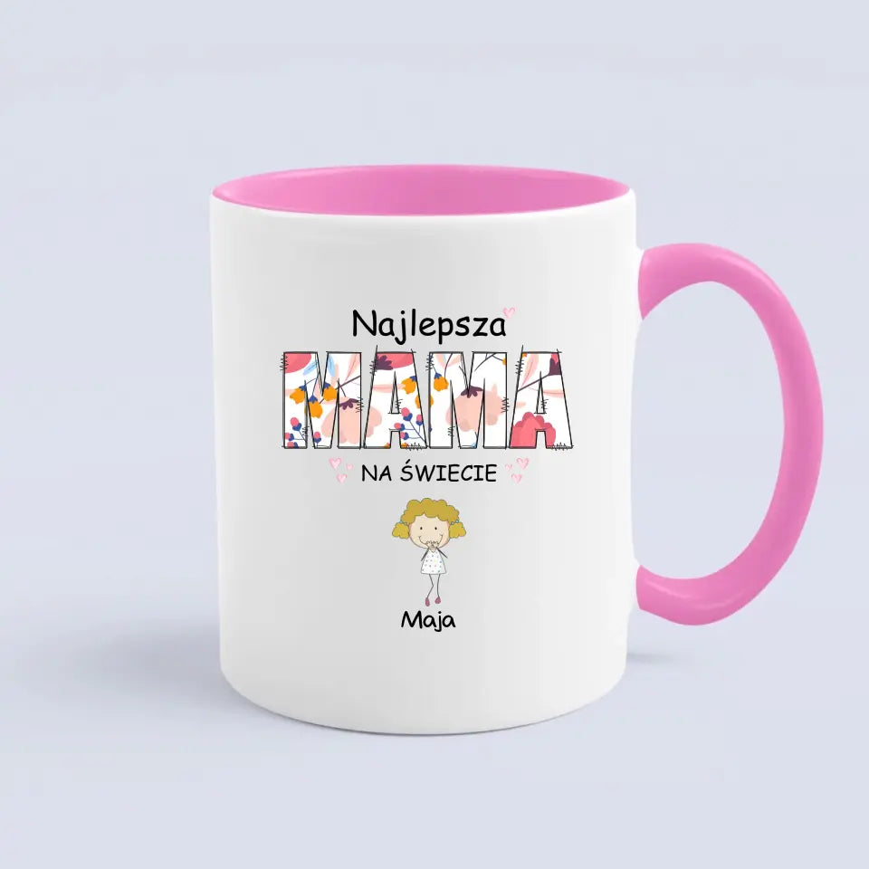 Najlepsza mama na świecie z imionami dzieci