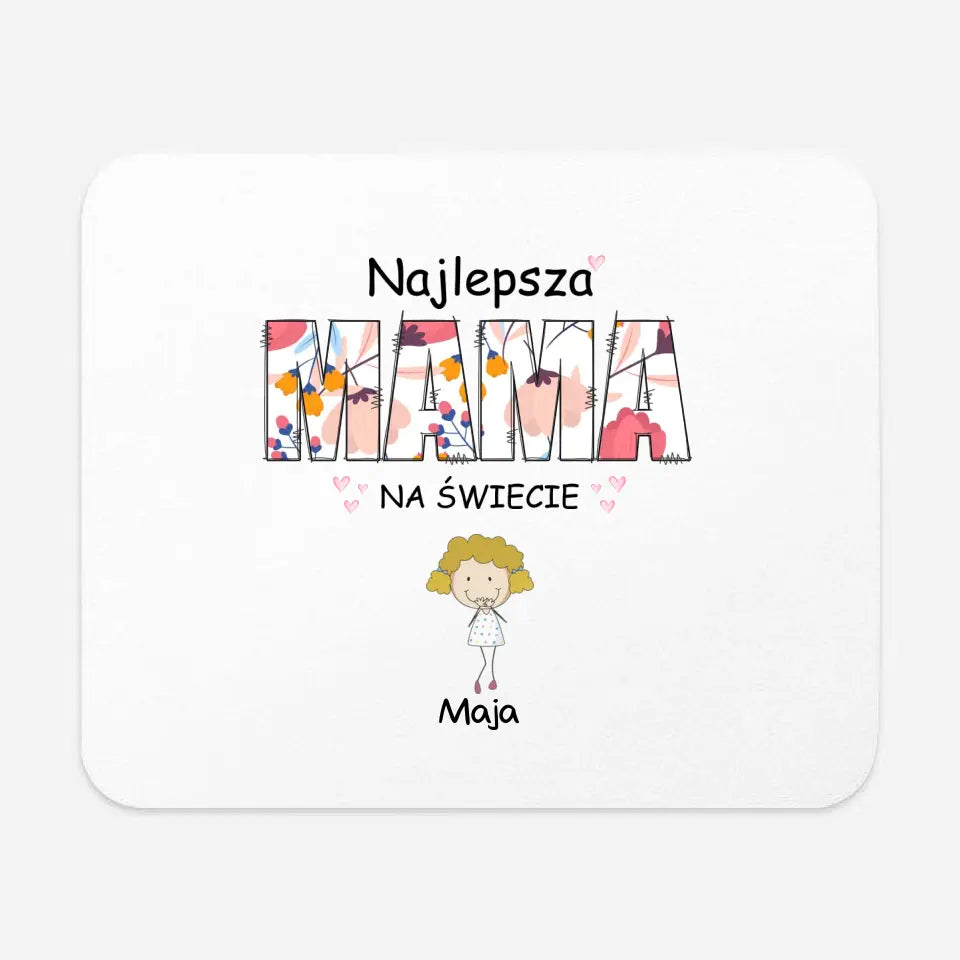 Najlepsza mama na świecie z imionami dzieci