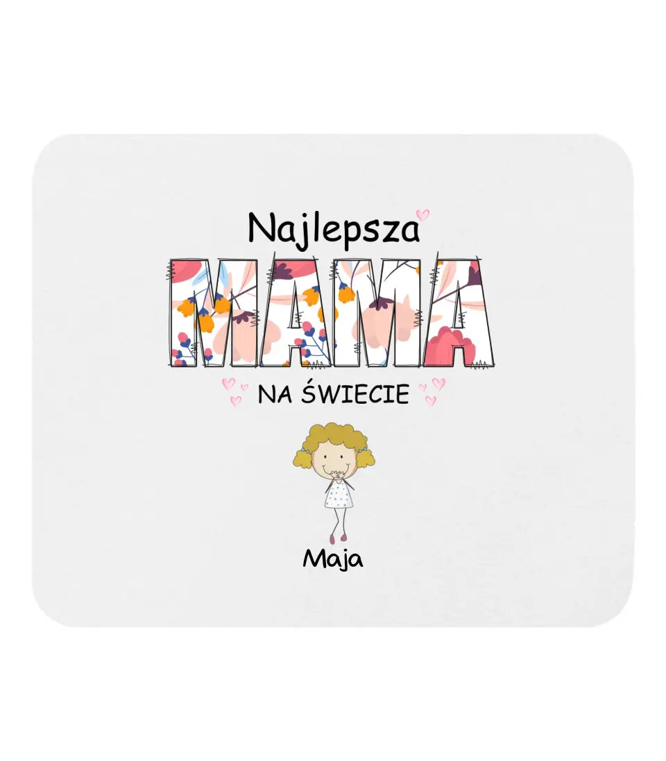 Najlepsza mama na świecie z imionami dzieci