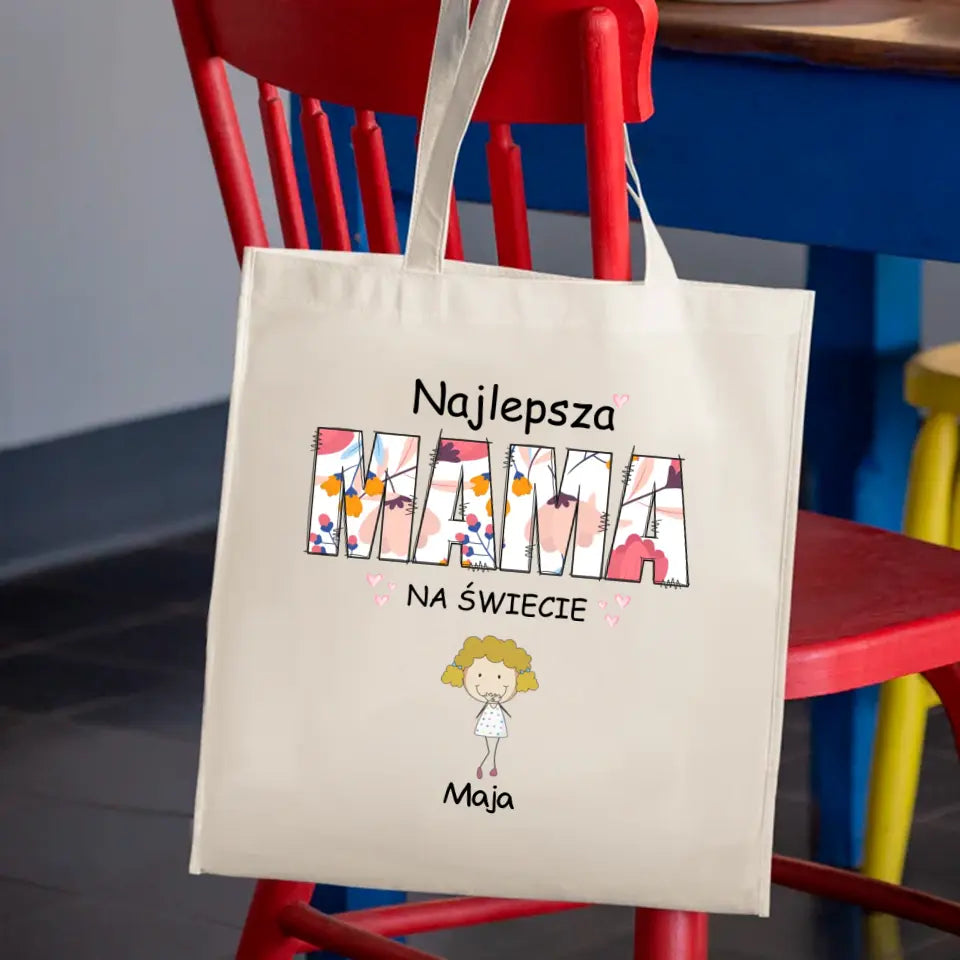 Najlepsza mama na świecie z imionami dzieci