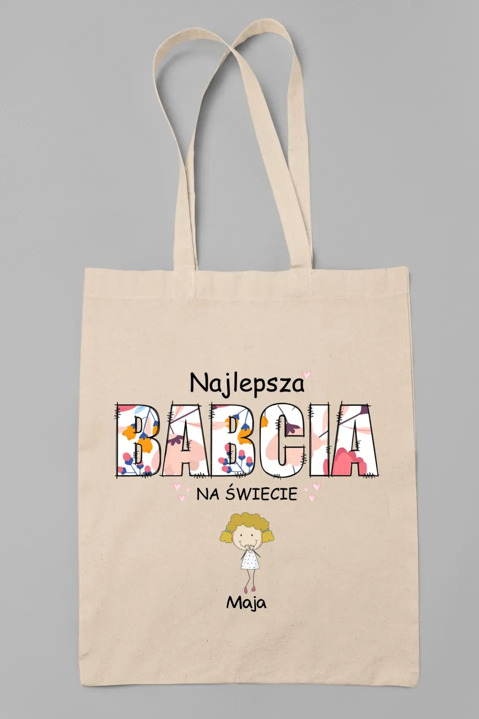 Najlepsza babcia na świecie z imionami dzieci