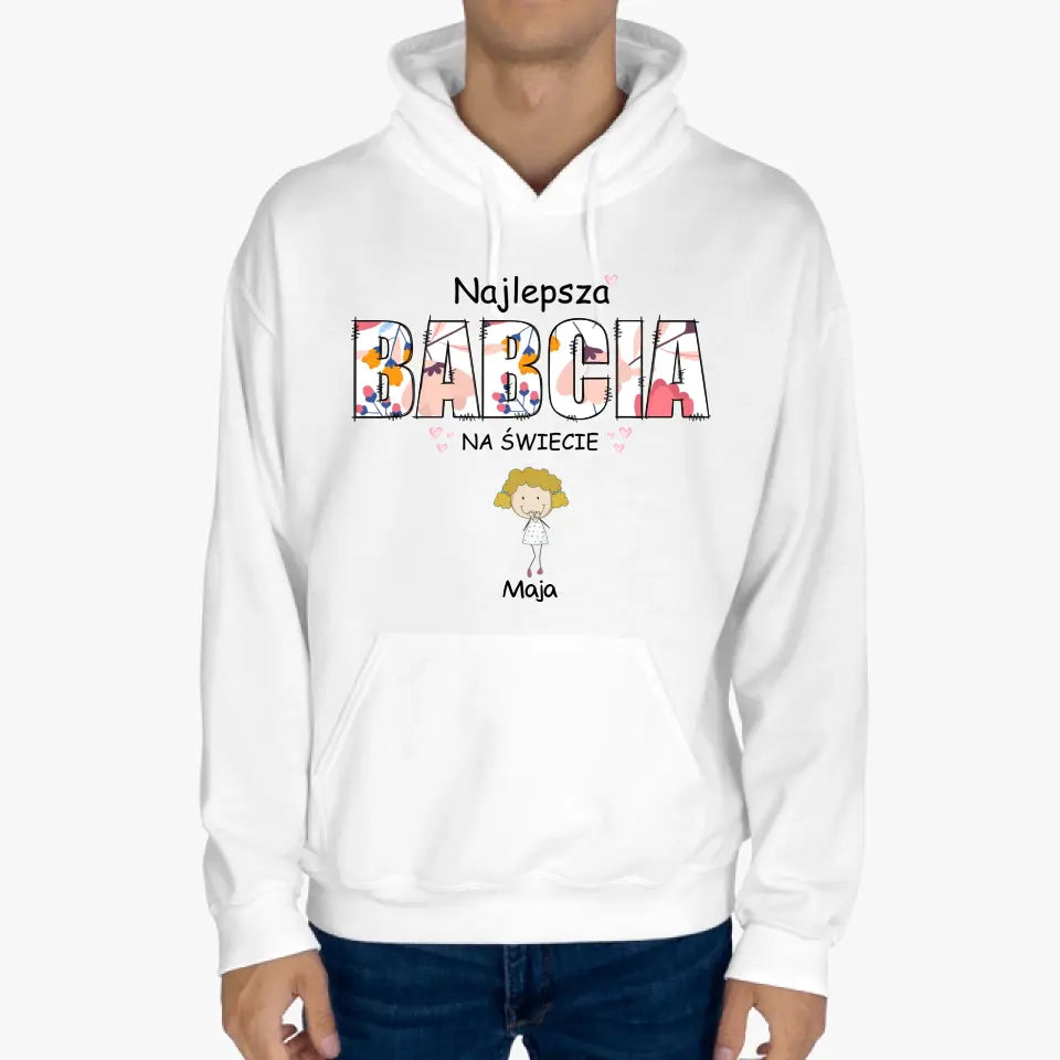 Najlepsza babcia na świecie z imionami dzieci