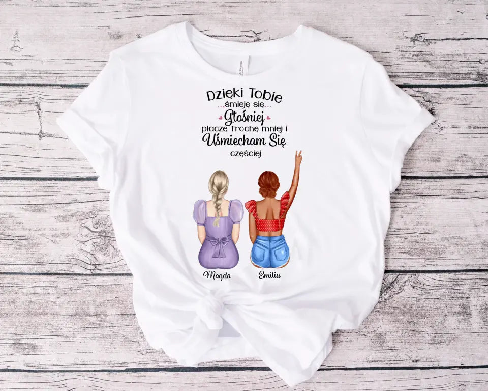Dla siostry Dzięki Tobie śmieję się głośniej