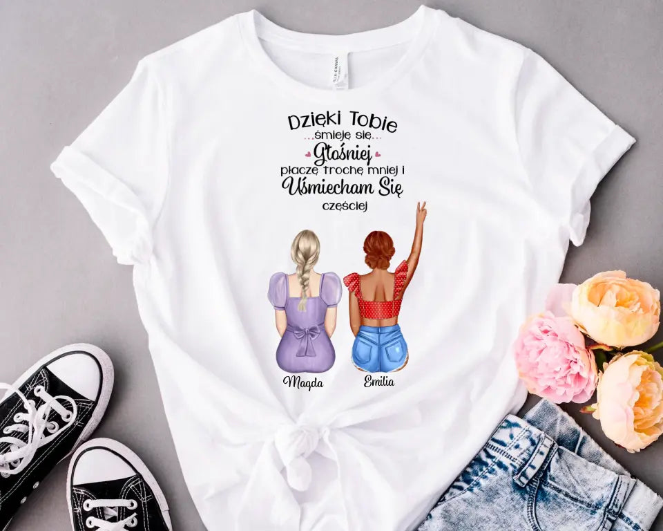 Dla siostry Dzięki Tobie śmieję się głośniej