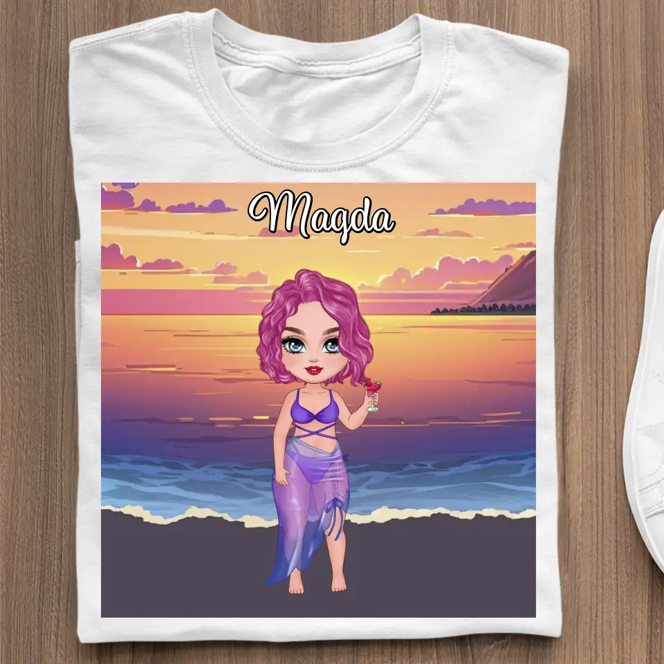 Spersonalizowany ręcznik plażowy Sunset