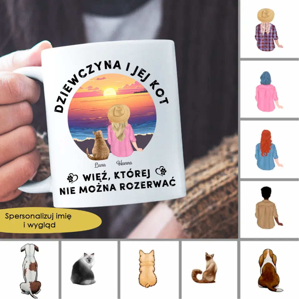 Kubek - Dziewczyna i jej pies