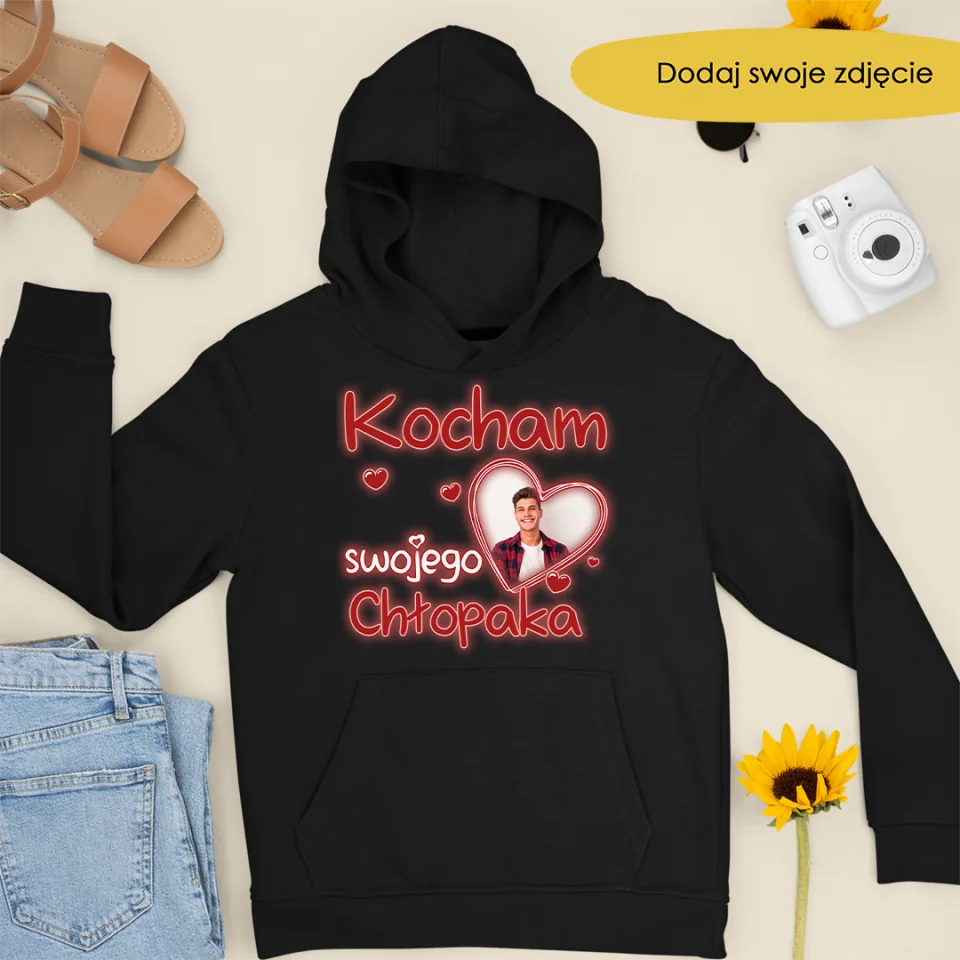 Bluza z kapturem - Kocham swojego chłopaka