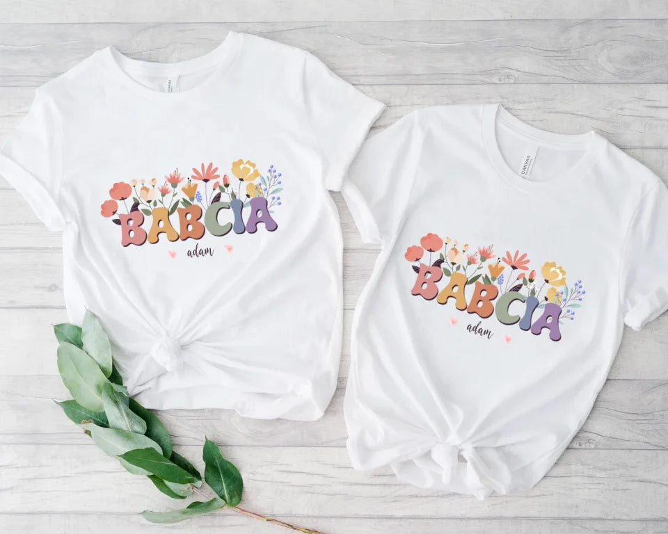 Present - Babcia z kwiatami