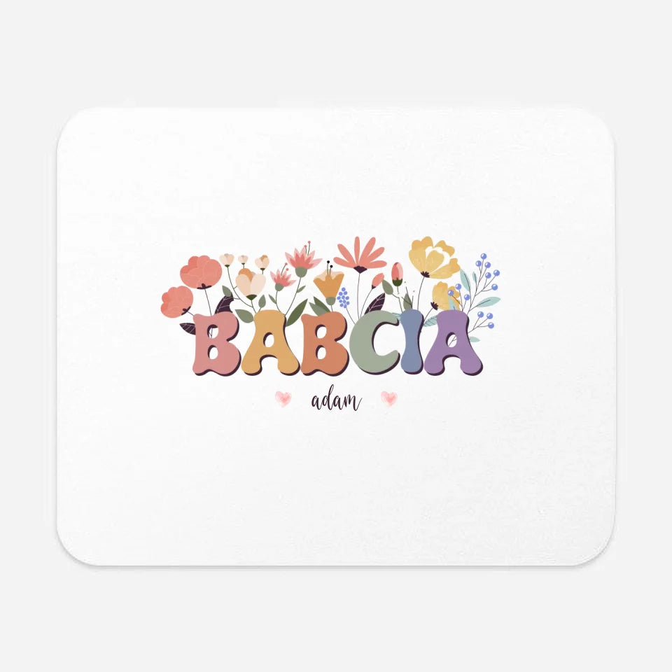 Present - Babcia z kwiatami