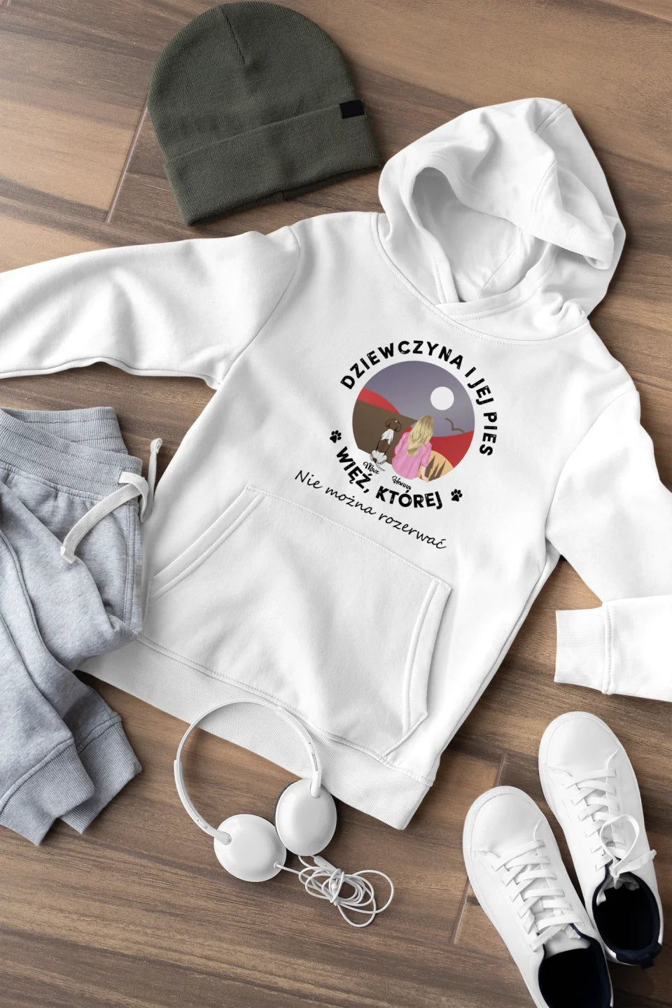 Bluza Unisex - Dziewczyna i jej pies. Więź