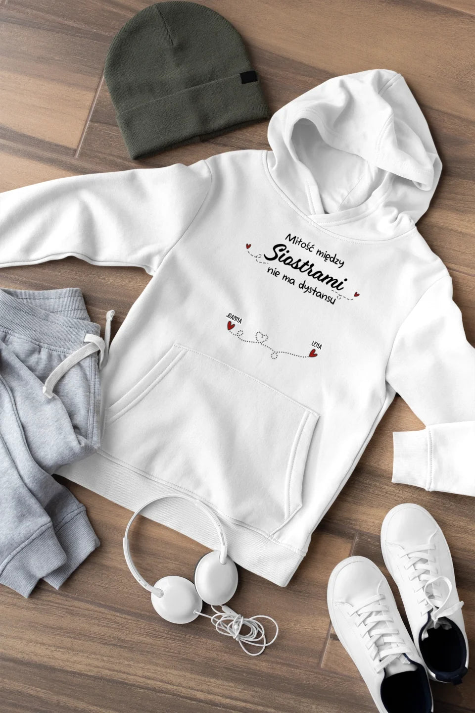 Bluza z kapturem - Miłość nie ma dystansu