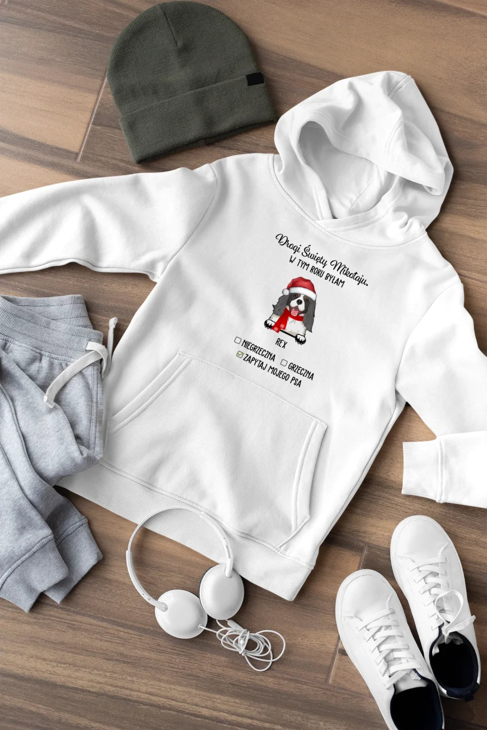 Bluza z kapturem - Drogi Święty Mikołaju