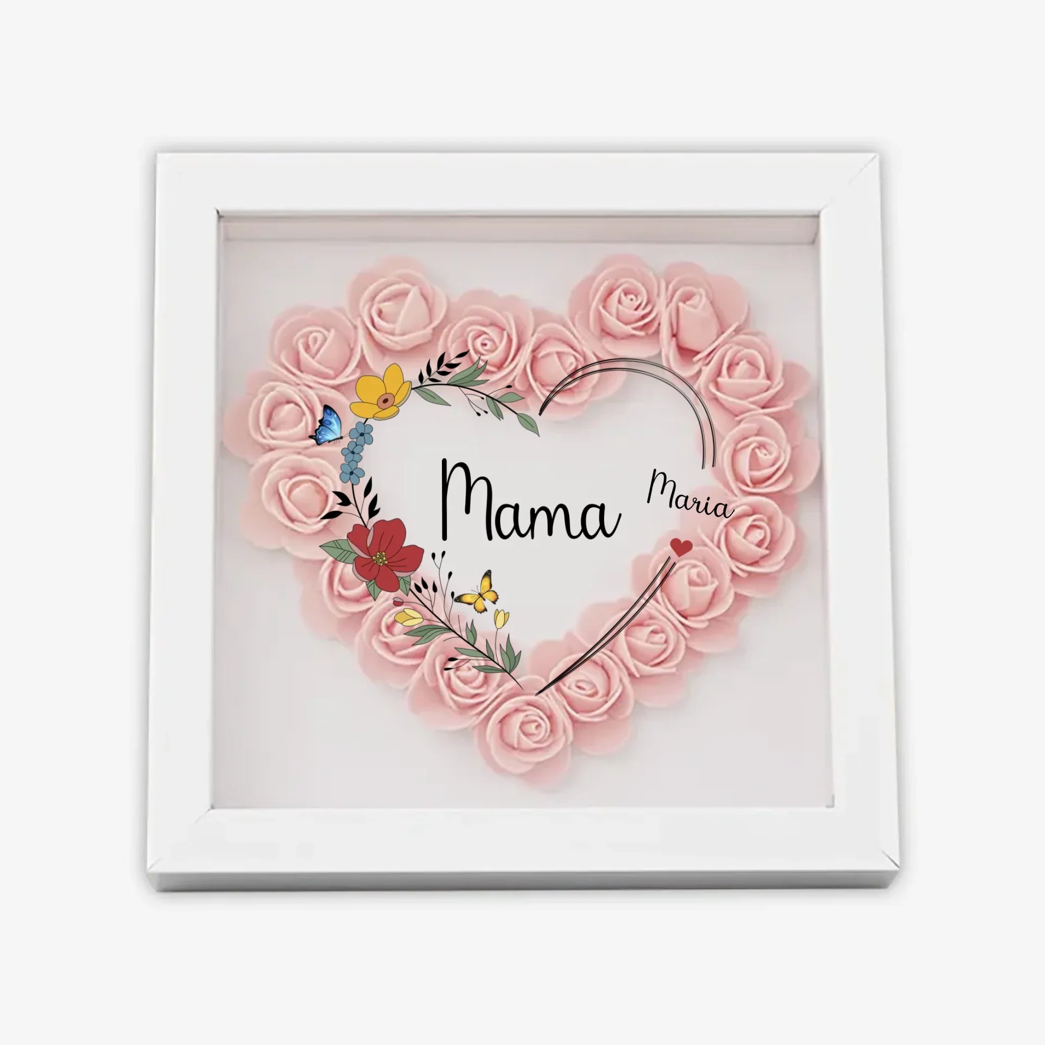 с цветами квадрат сердце 4