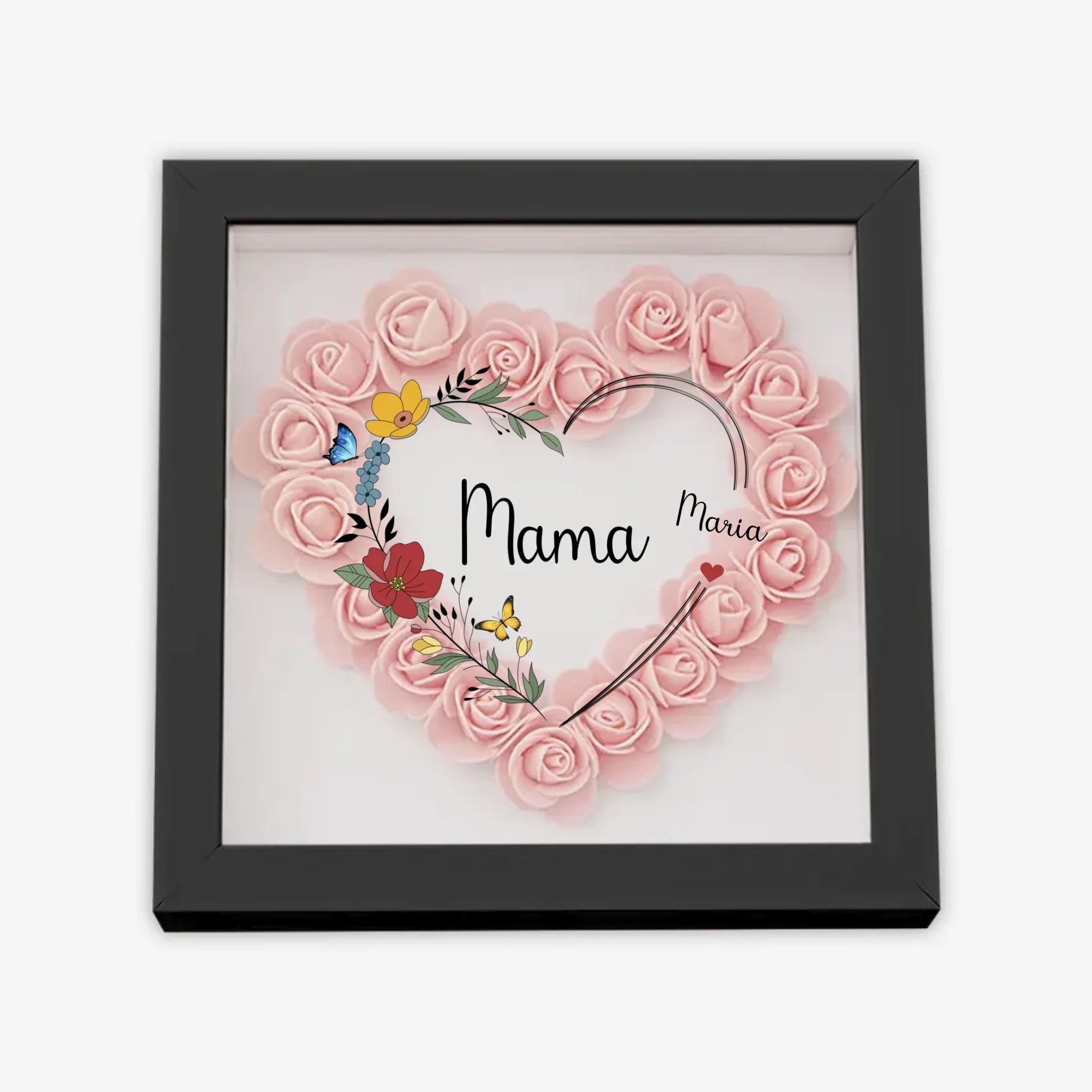 с цветами квадрат сердце 3