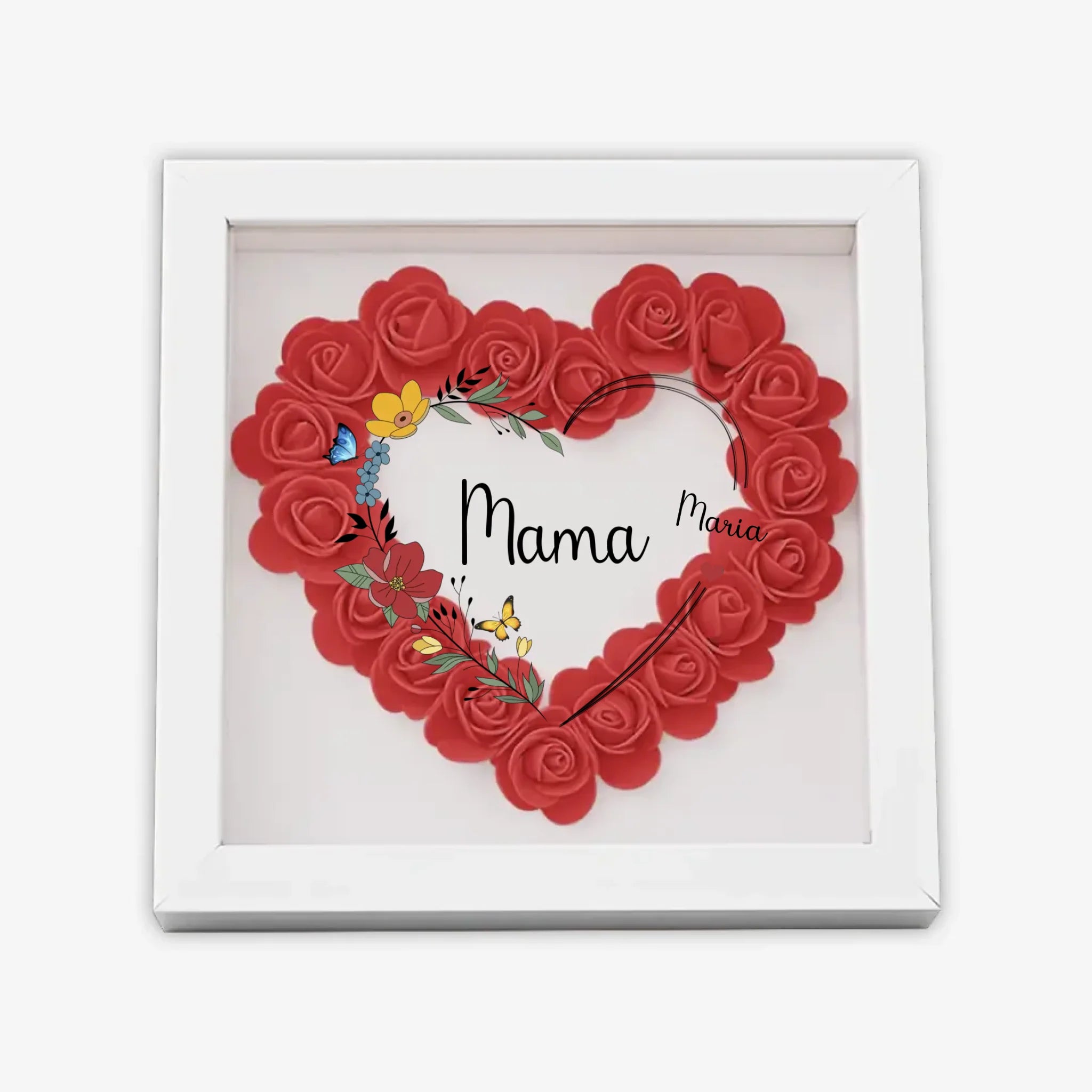 с цветами квадрат сердце 2