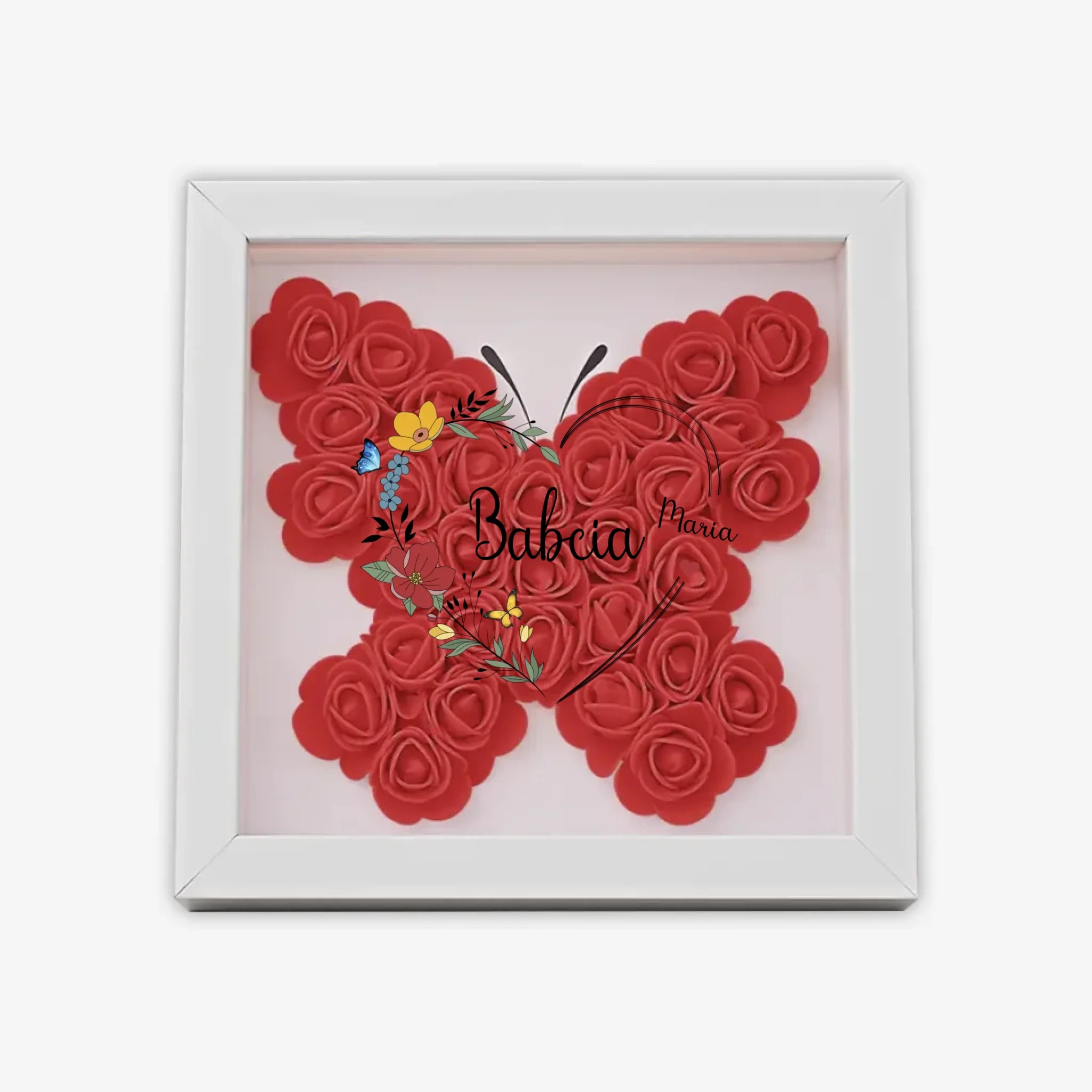 с бабочкой квадрат 8