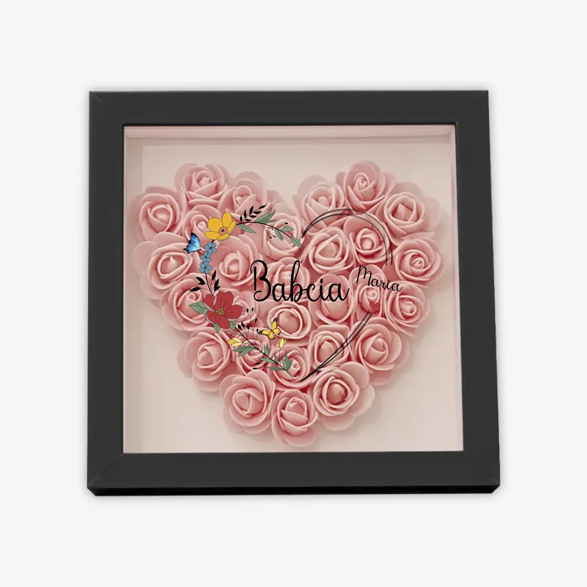 с цветами квадрат сердце полное 5