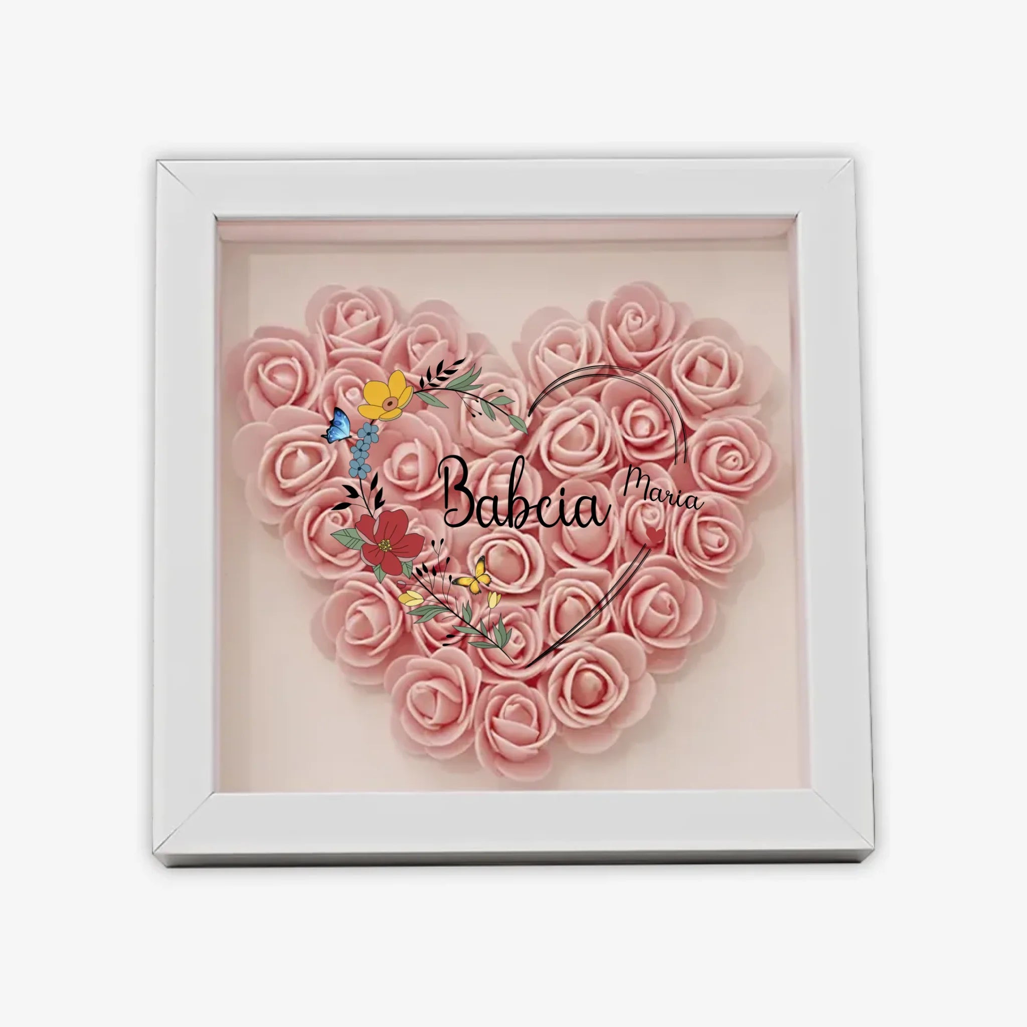 с цветами квадрат сердце полное 7