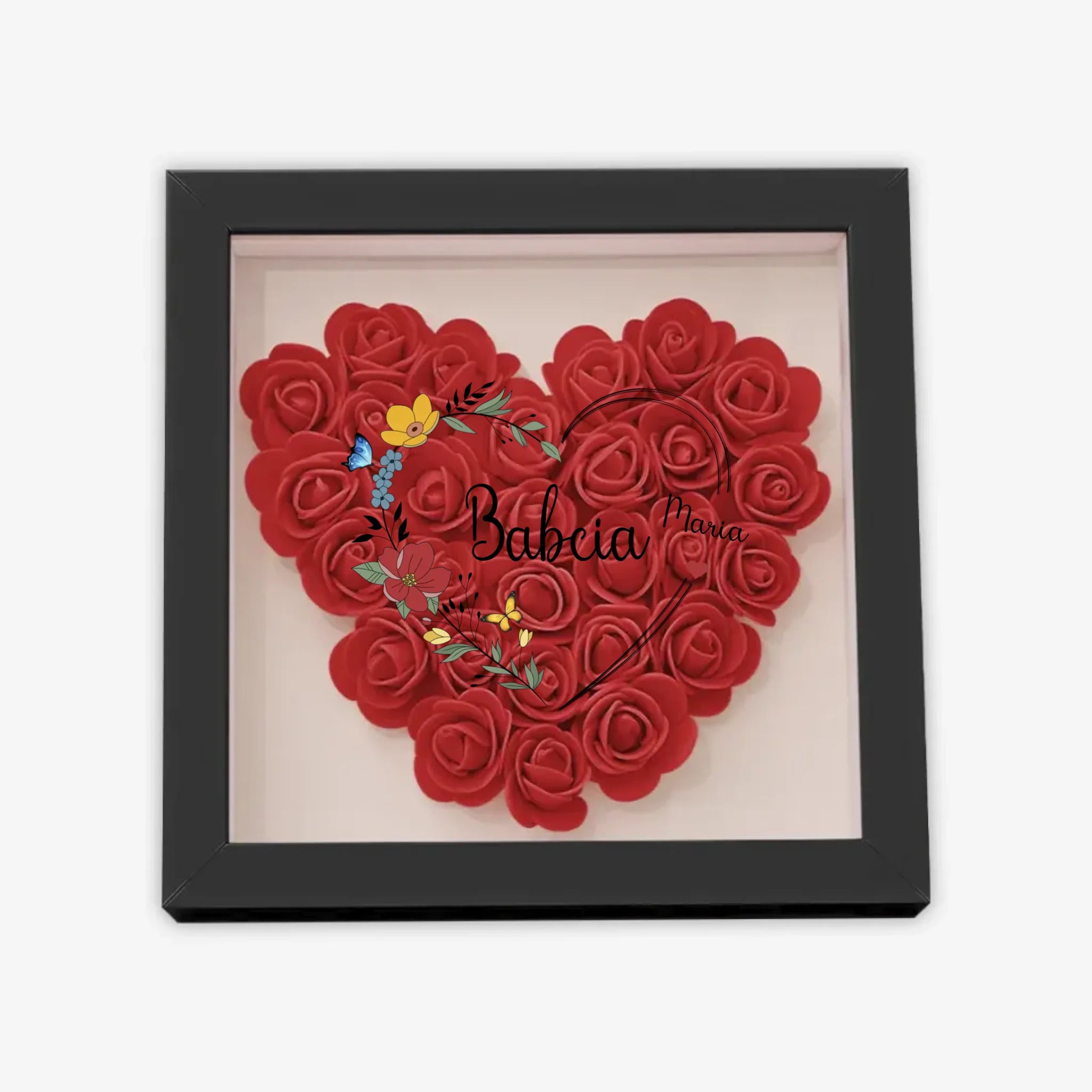 с цветами квадрат сердце полное 6