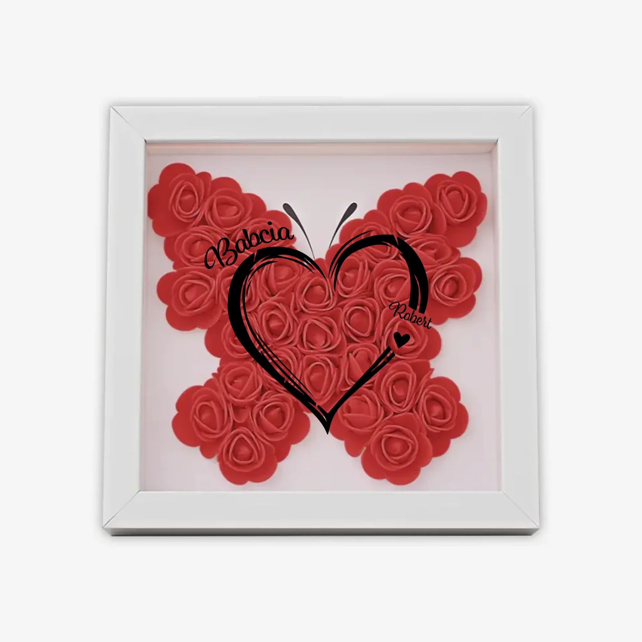 с бабочкой квадрат 8