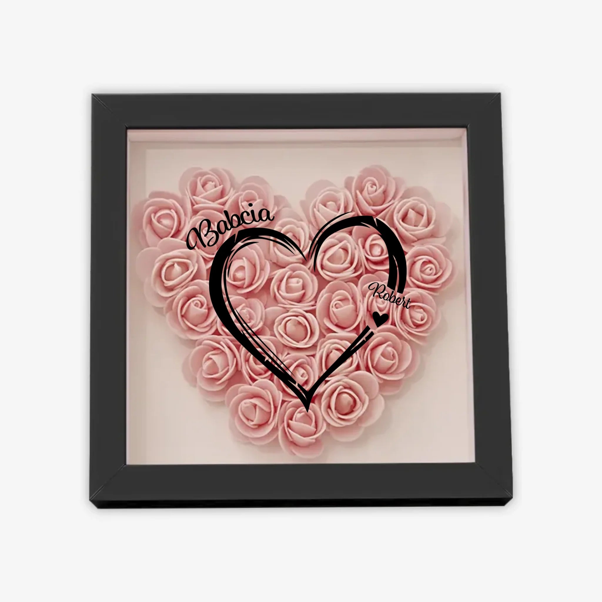 с цветами квадрат сердце полное 5