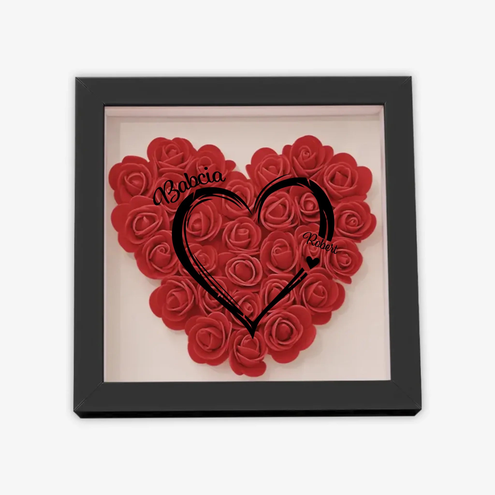 с цветами квадрат сердце полное 6