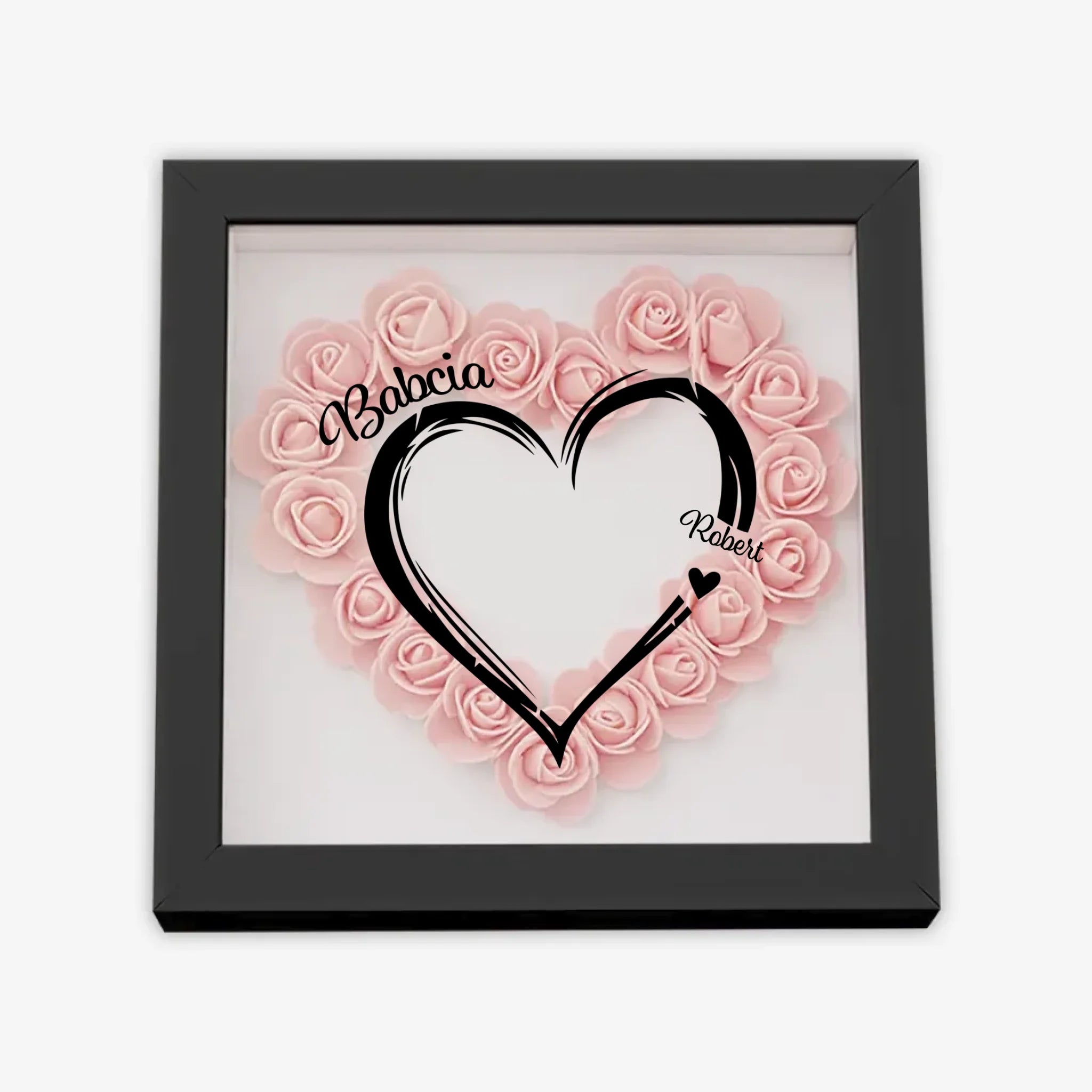 с цветами квадрат сердце 3