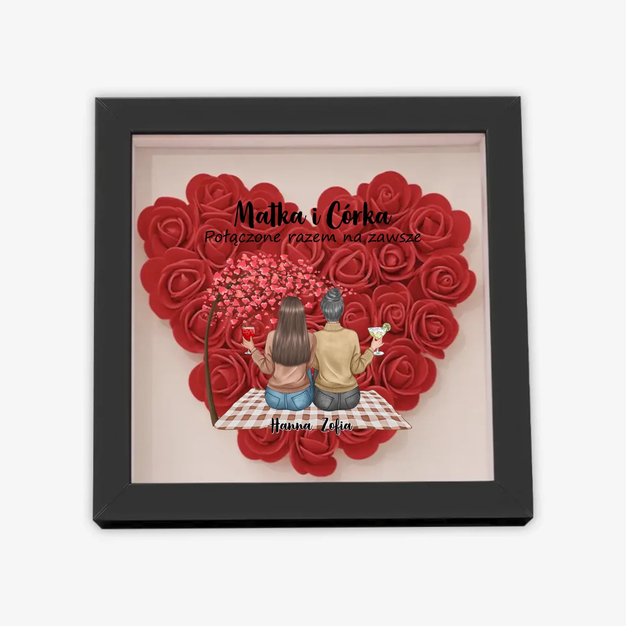 с цветами квадрат сердце полное 6