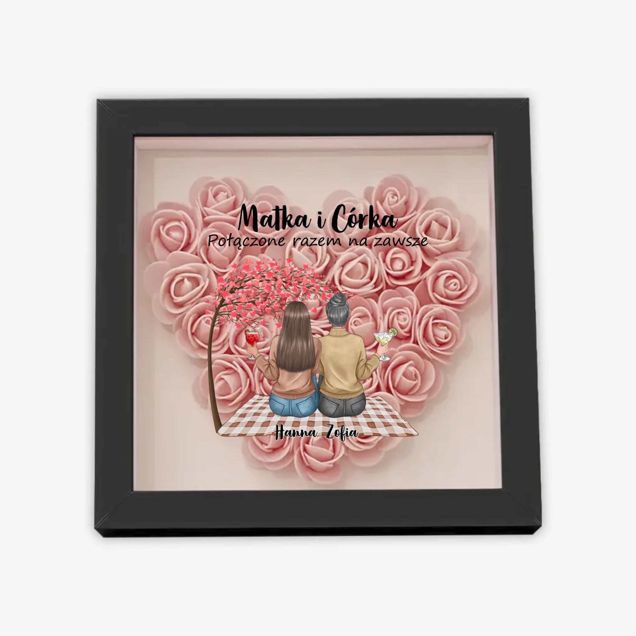 с цветами квадрат сердце полное 5