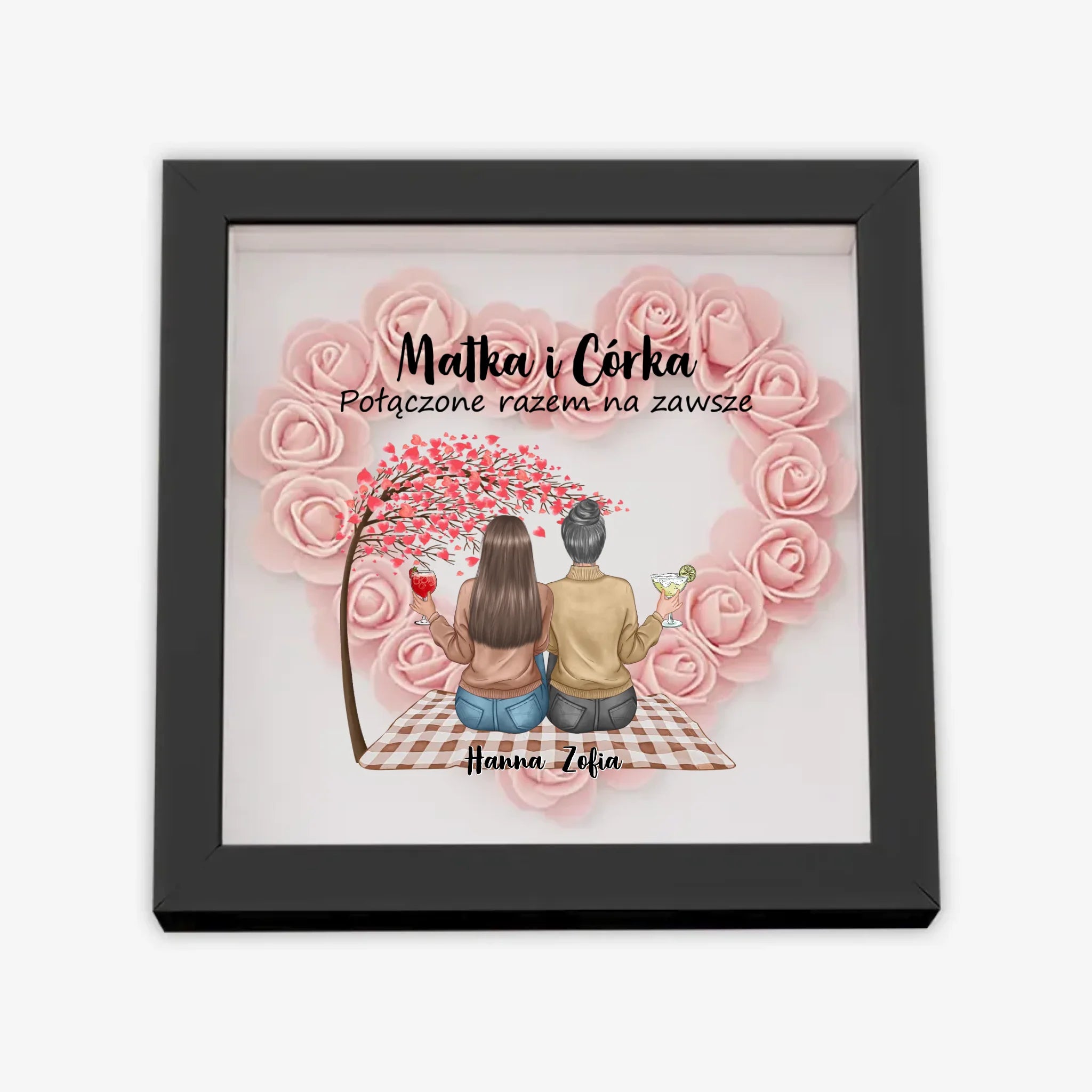 с цветами квадрат сердце 3