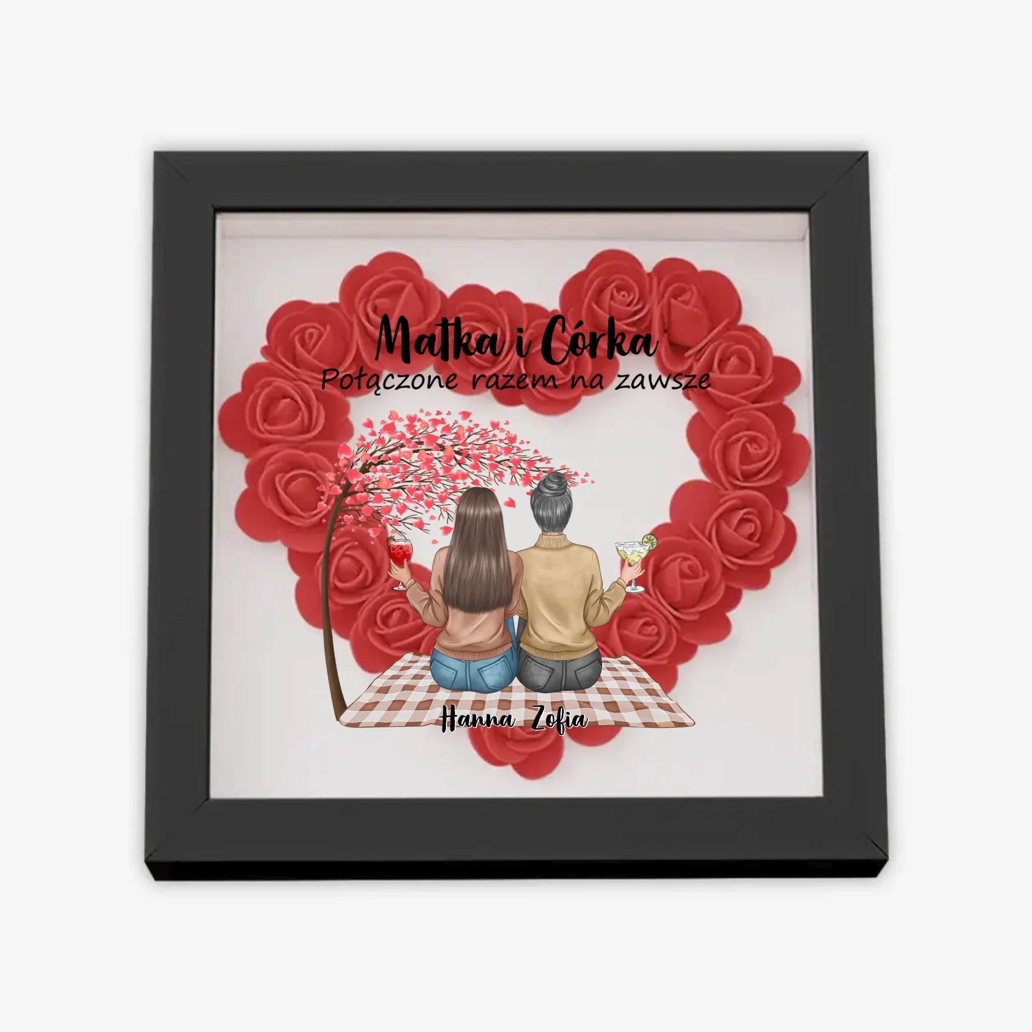 с цветами квадрат сердце 1