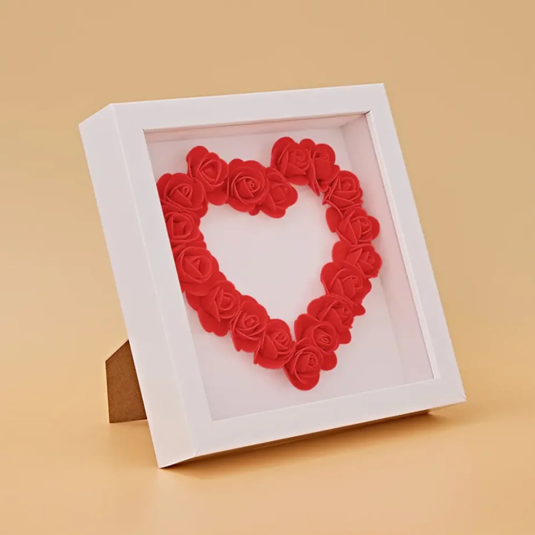 с цветами квадрат сердце 8