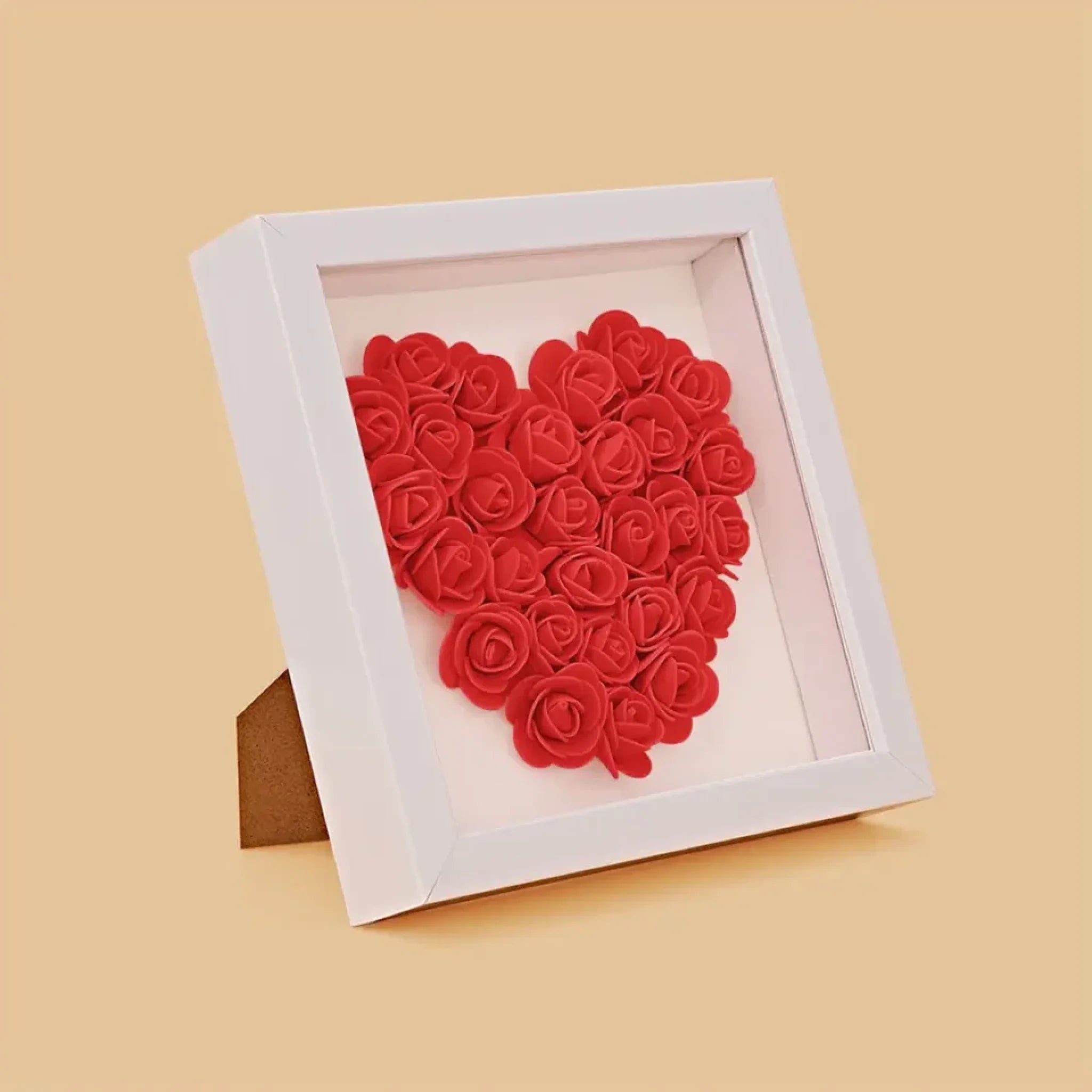 с цветами квадрат сердце полное 4