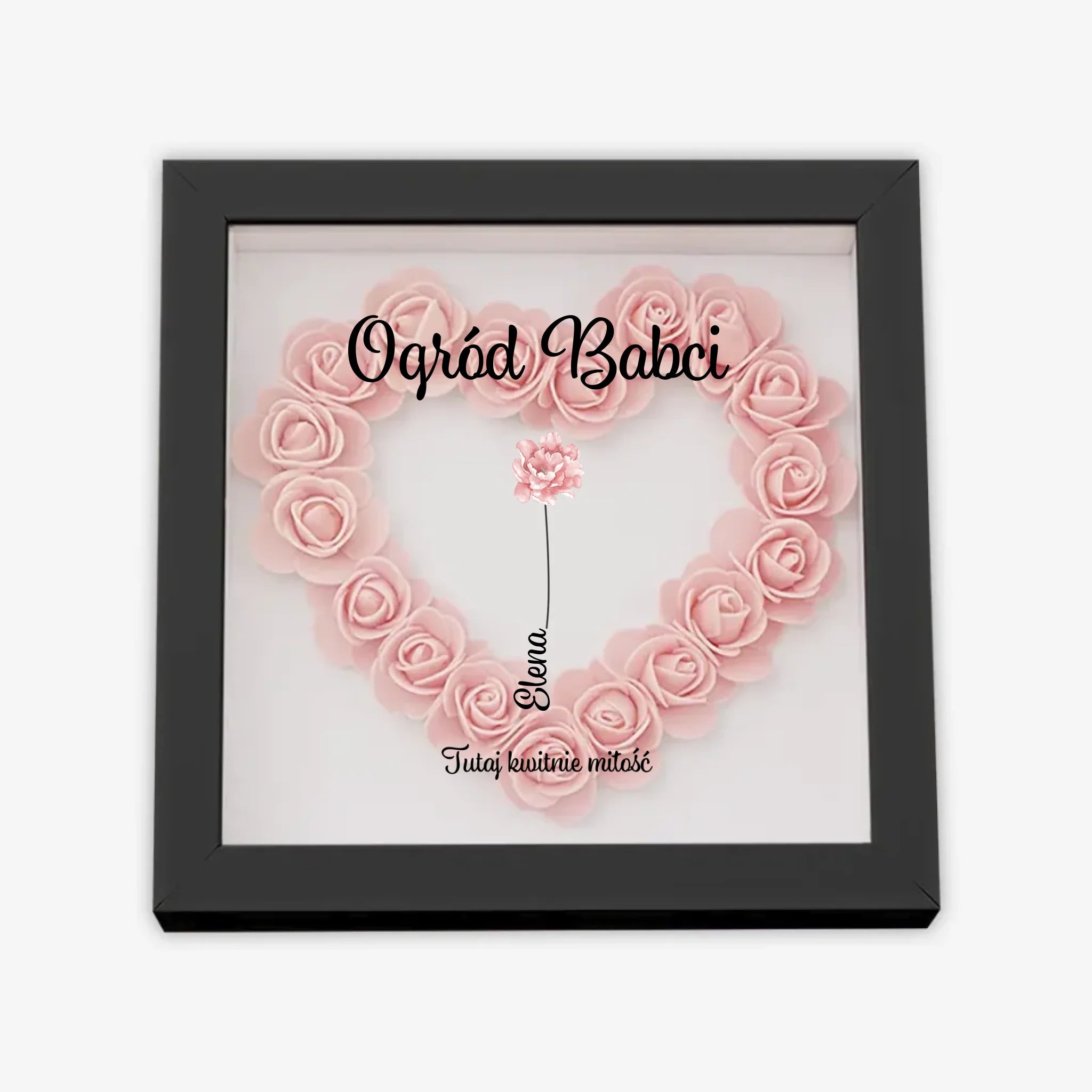 с цветами квадрат сердце 3