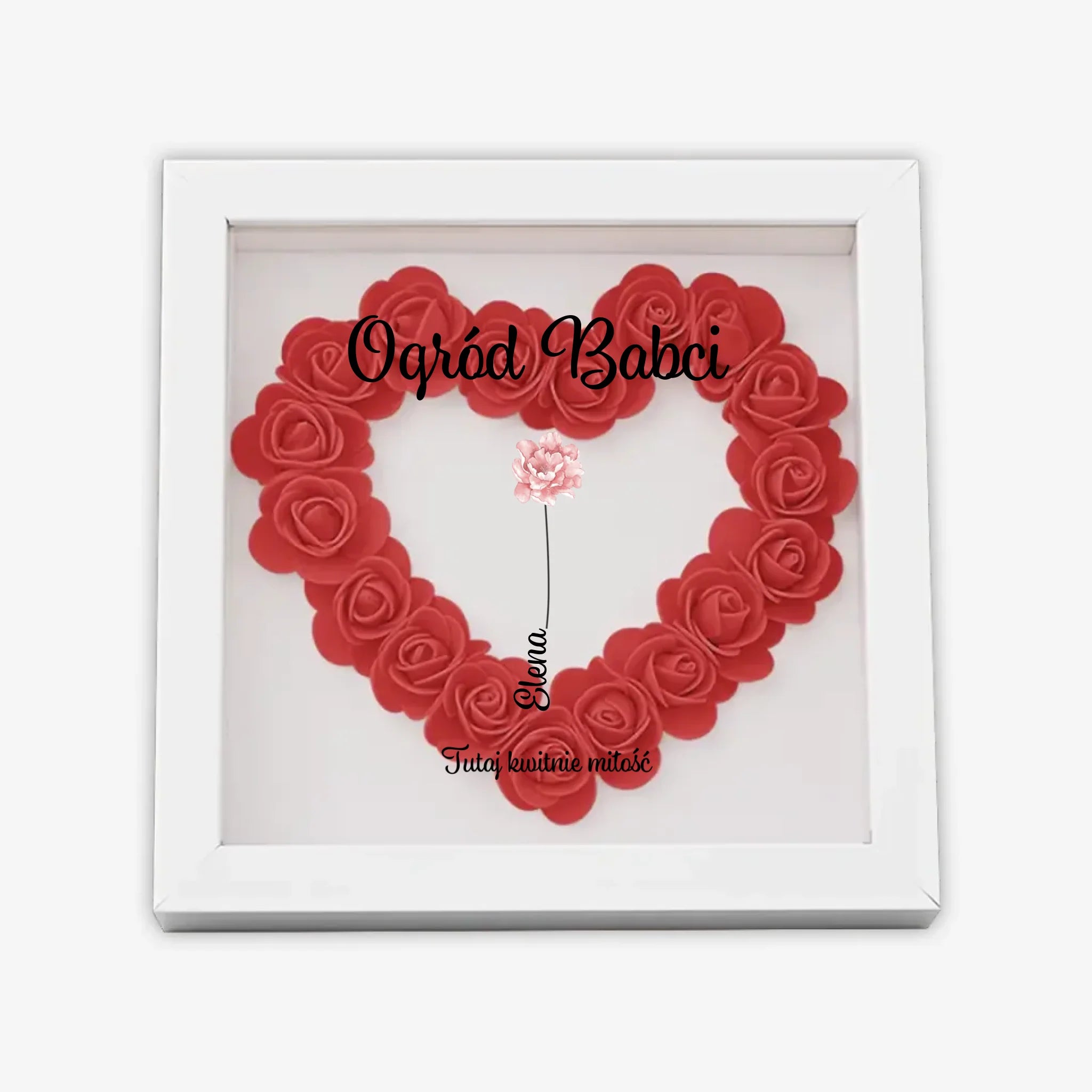 с цветами квадрат сердце 2