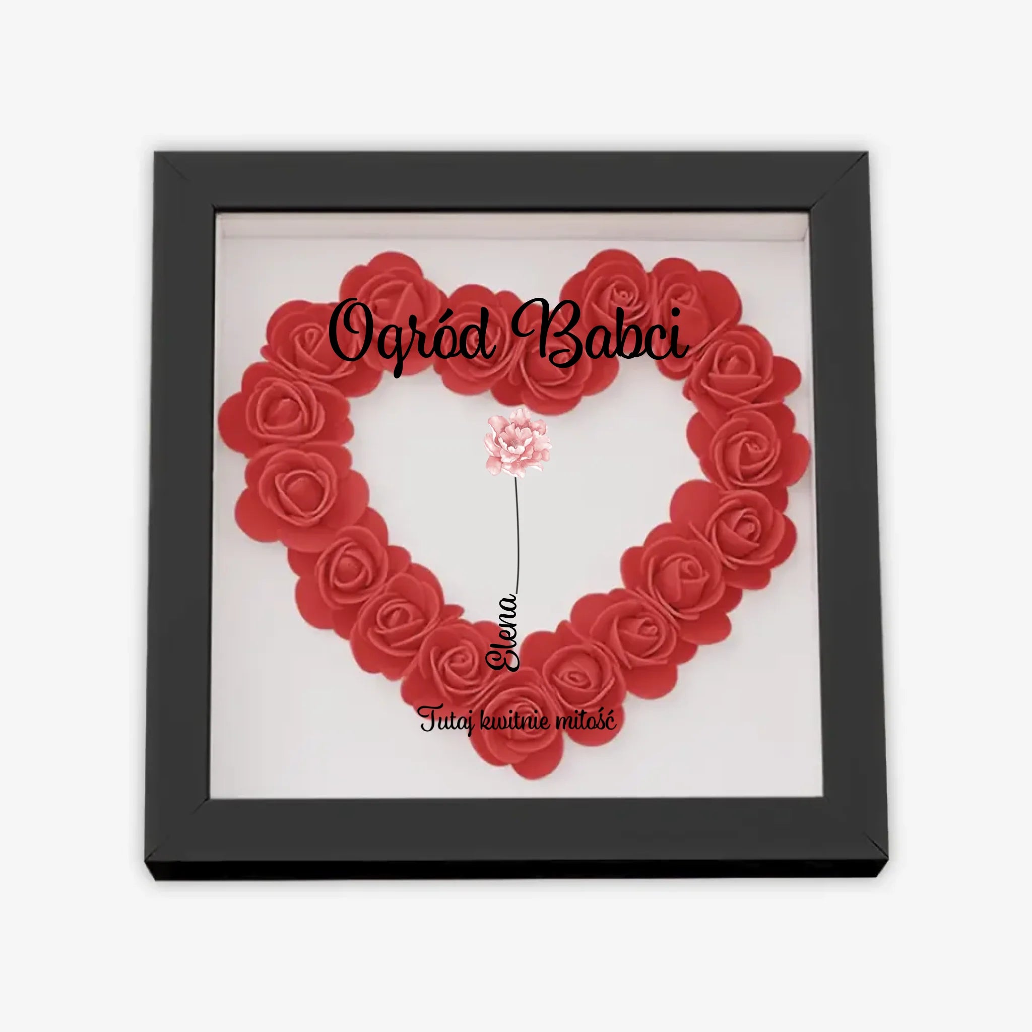 с цветами квадрат сердце 1