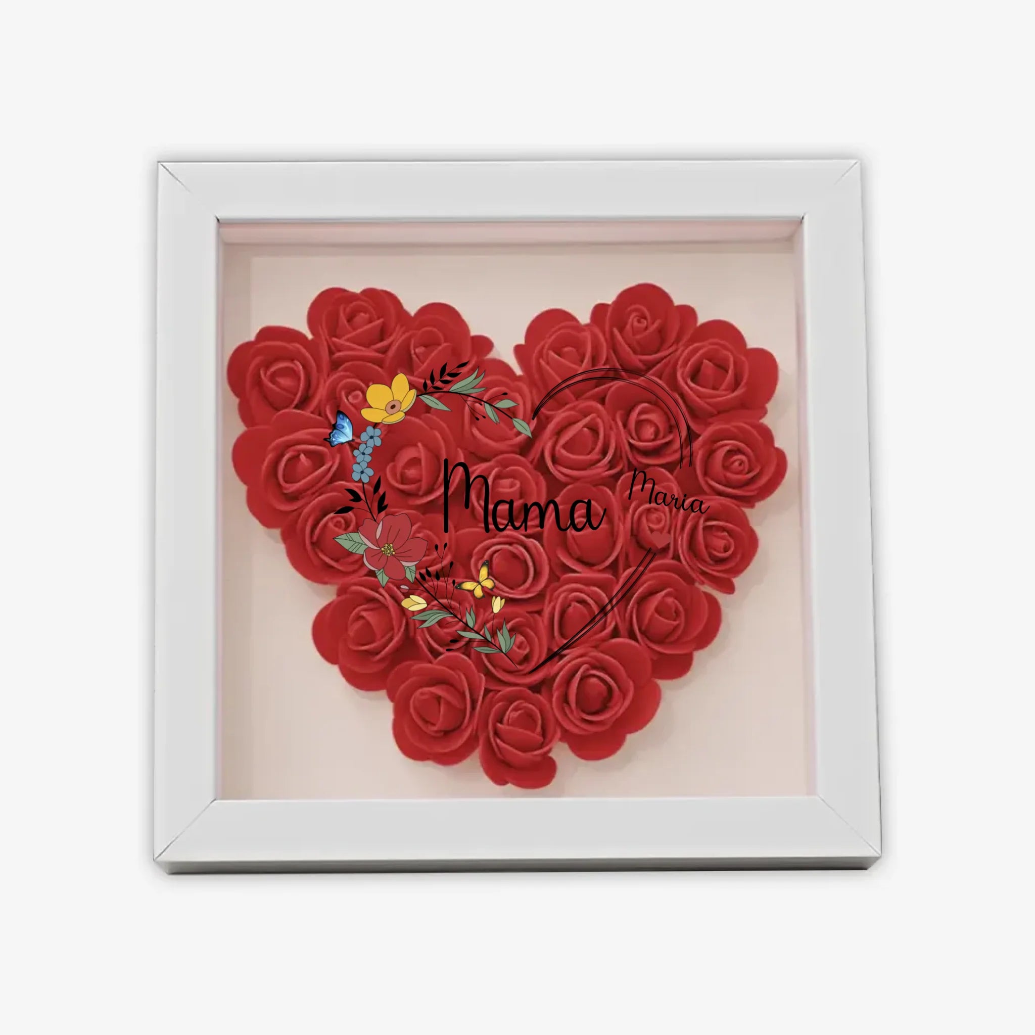 с цветами квадрат сердце полное 8