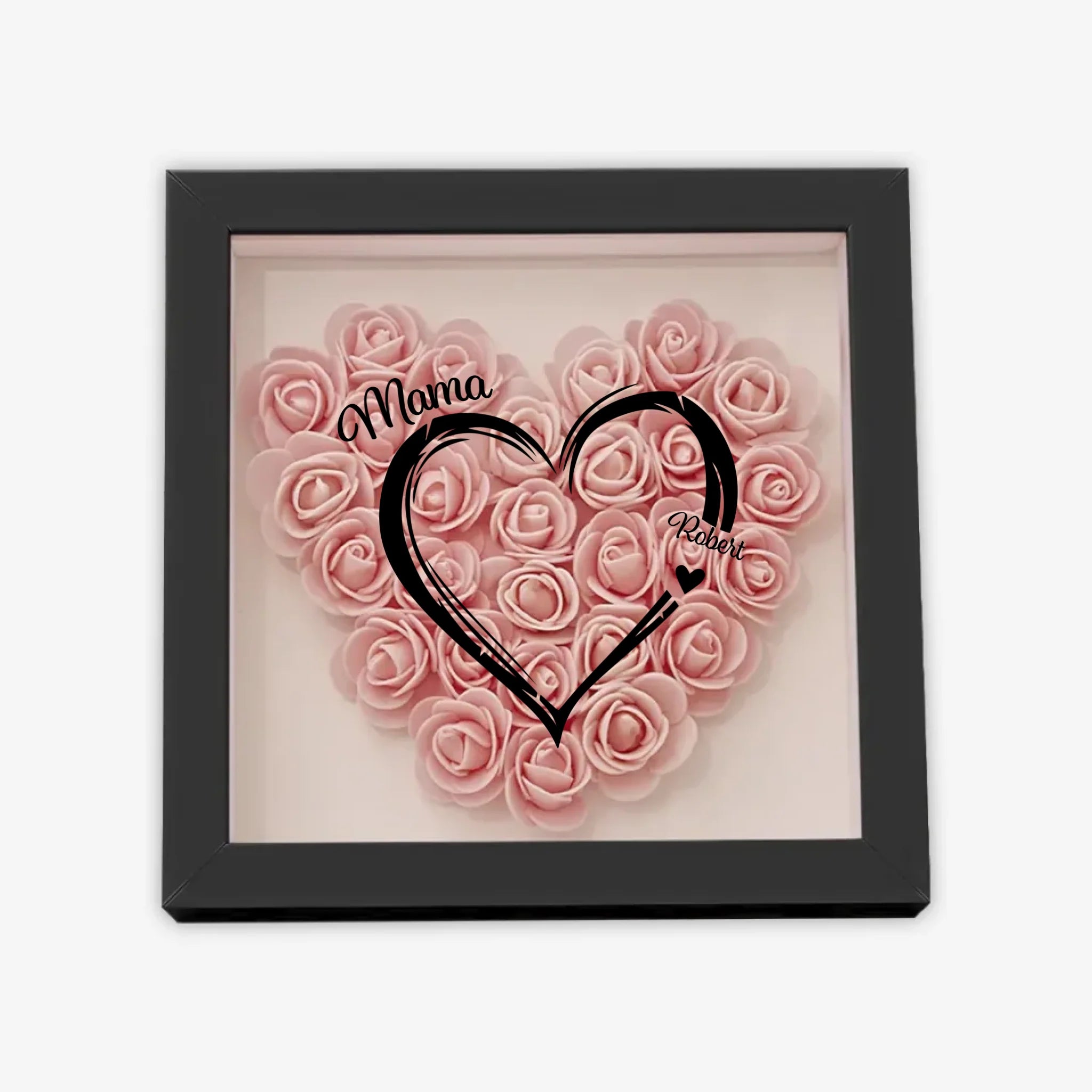 с цветами квадрат сердце полное 5