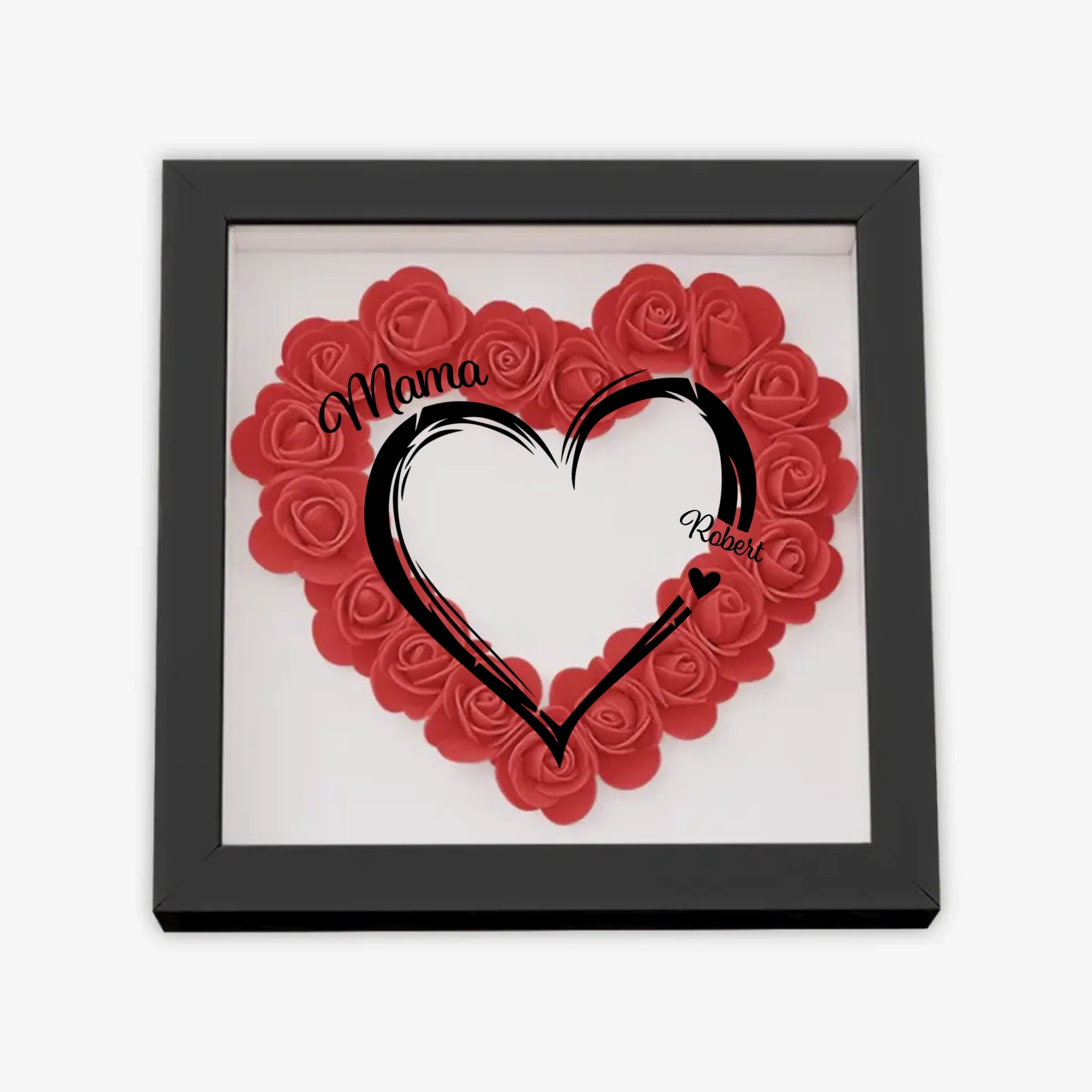 с цветами квадрат сердце 1