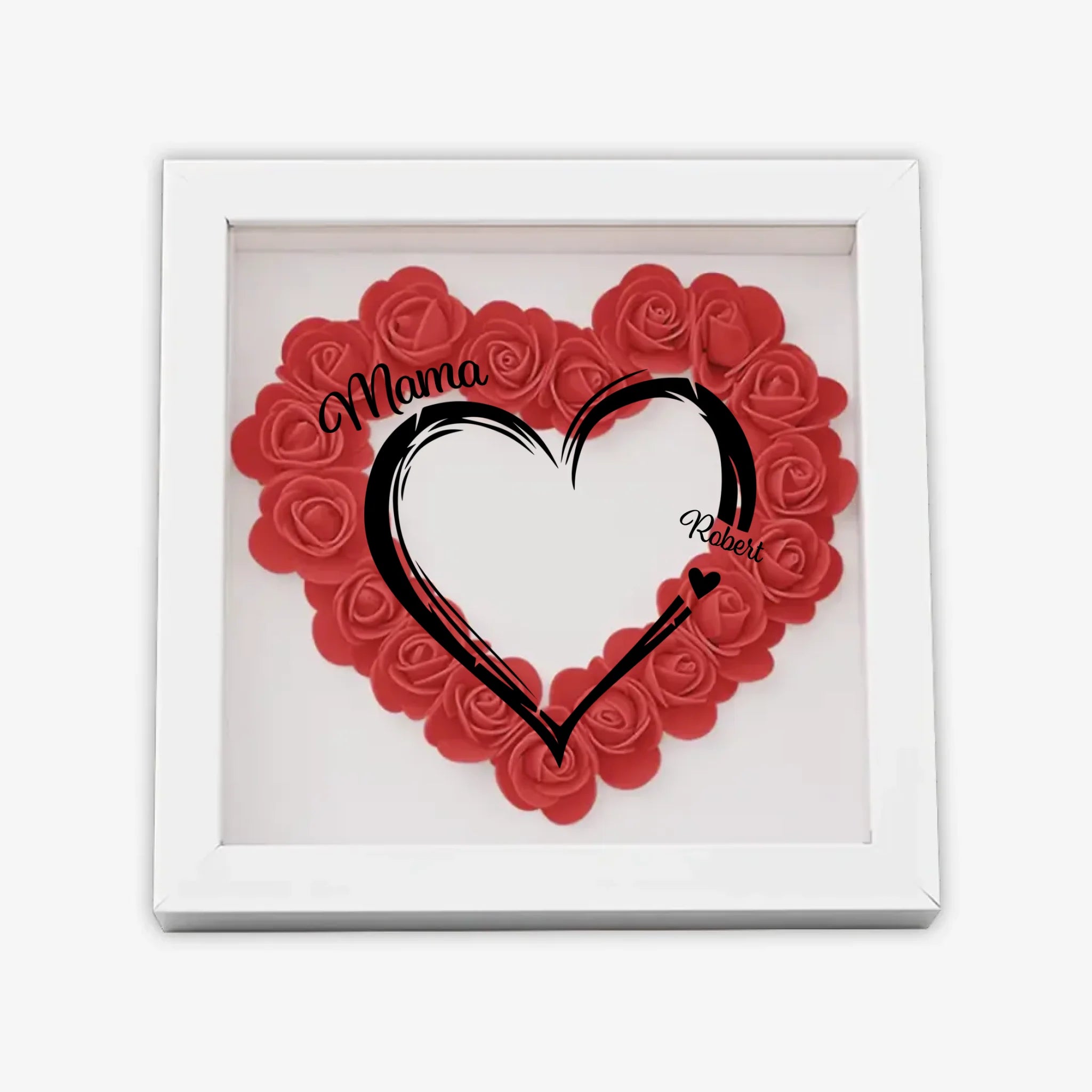 с цветами квадрат сердце 2