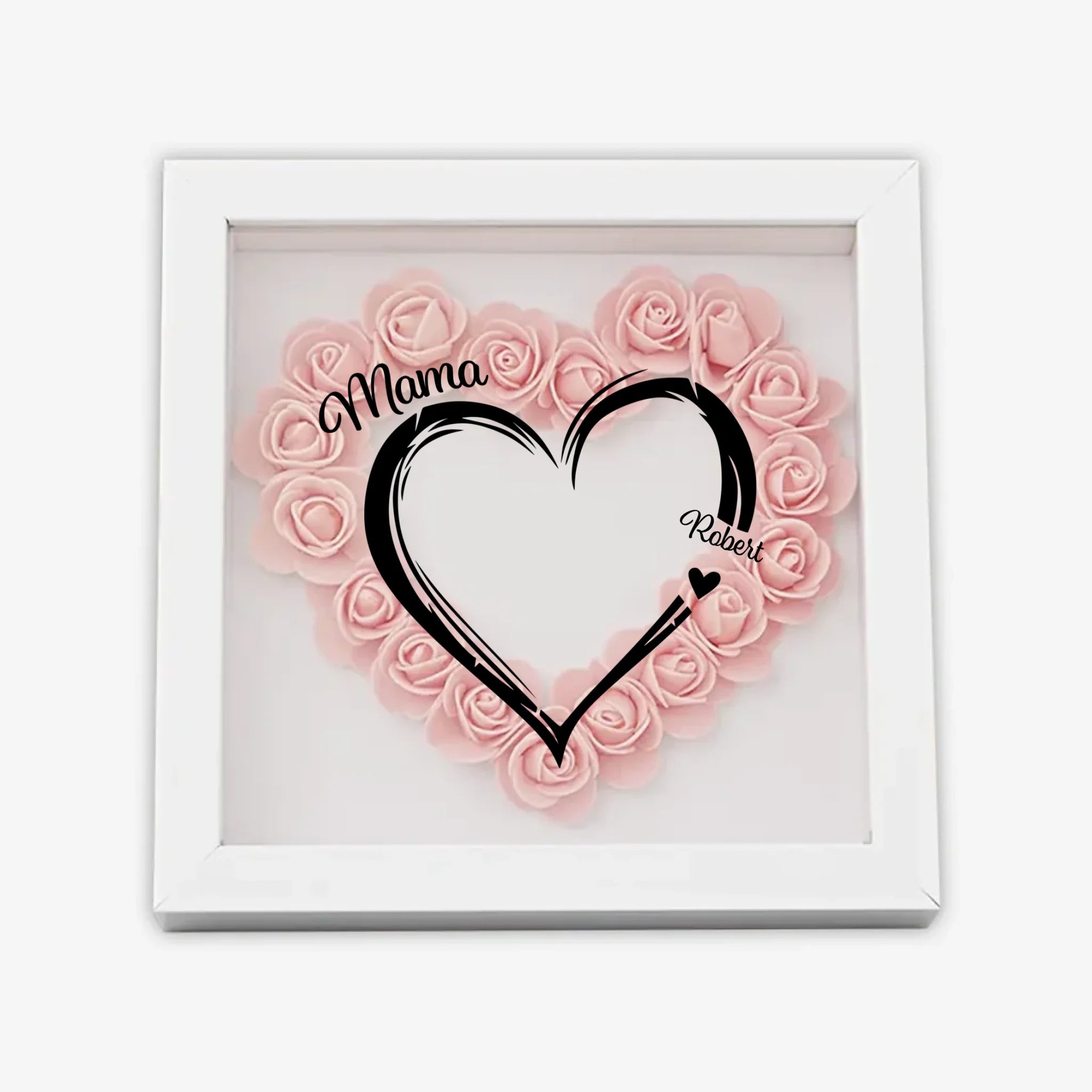 с цветами квадрат сердце 4