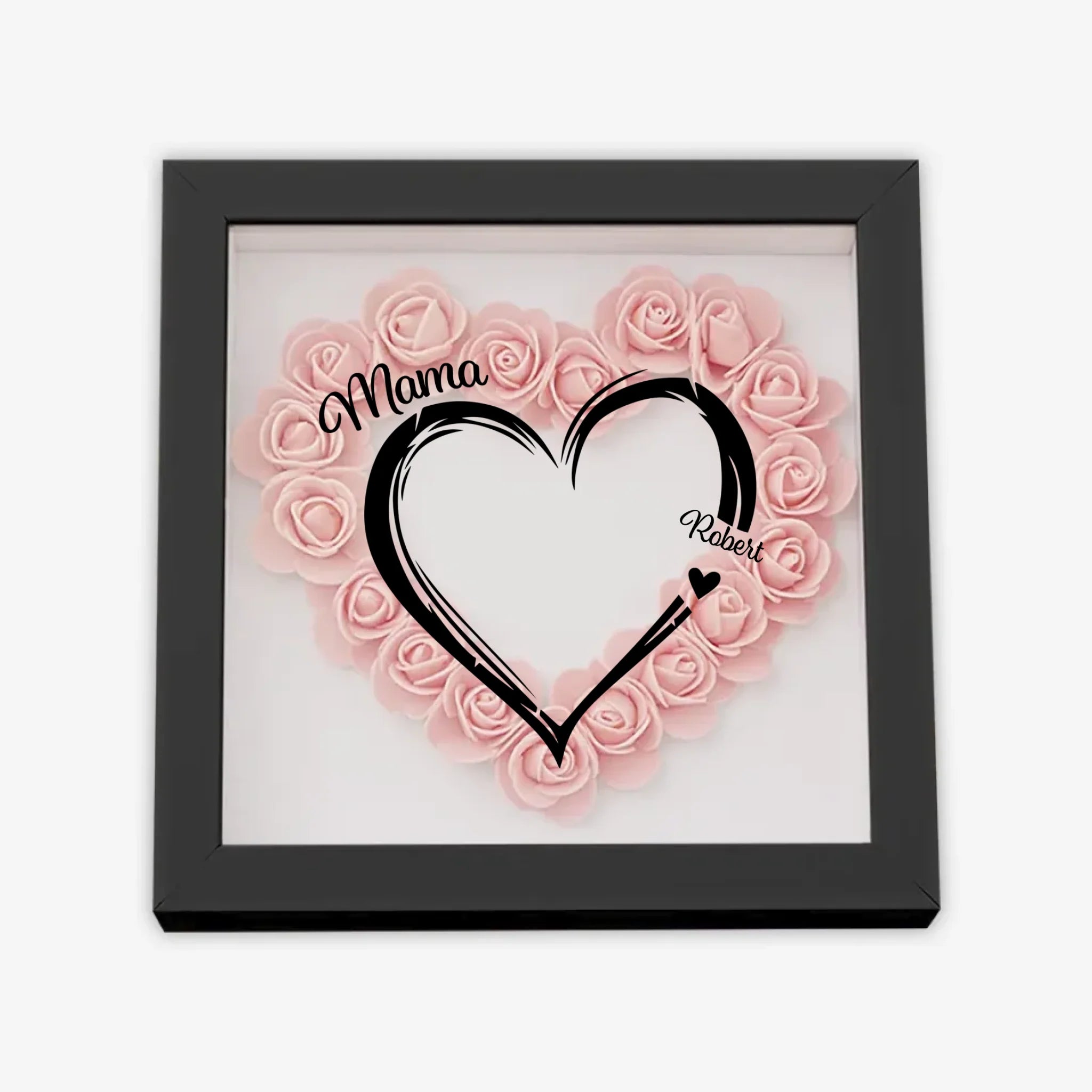 с цветами квадрат сердце 3