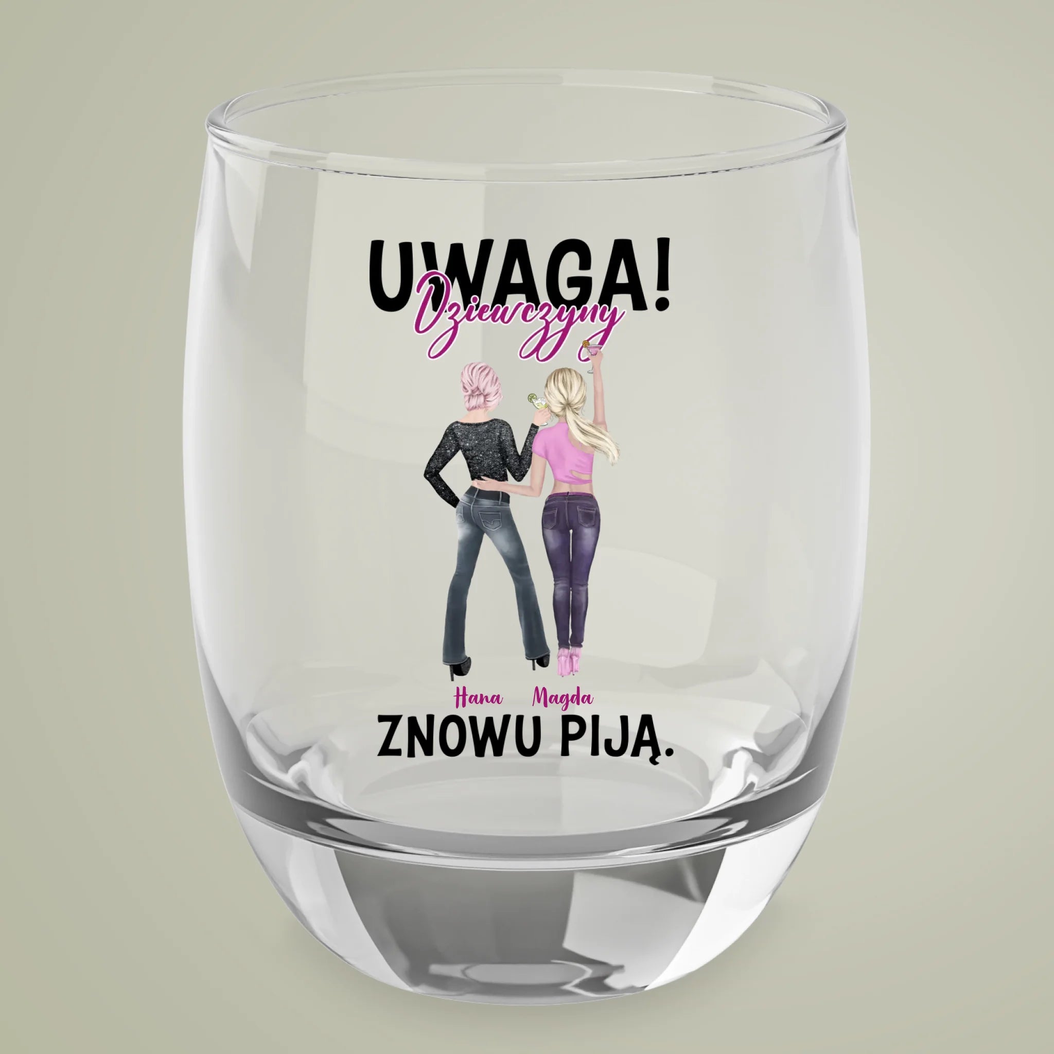 Kieliszek do shotów - UWAGA! Dziewczyny znowu piją.
