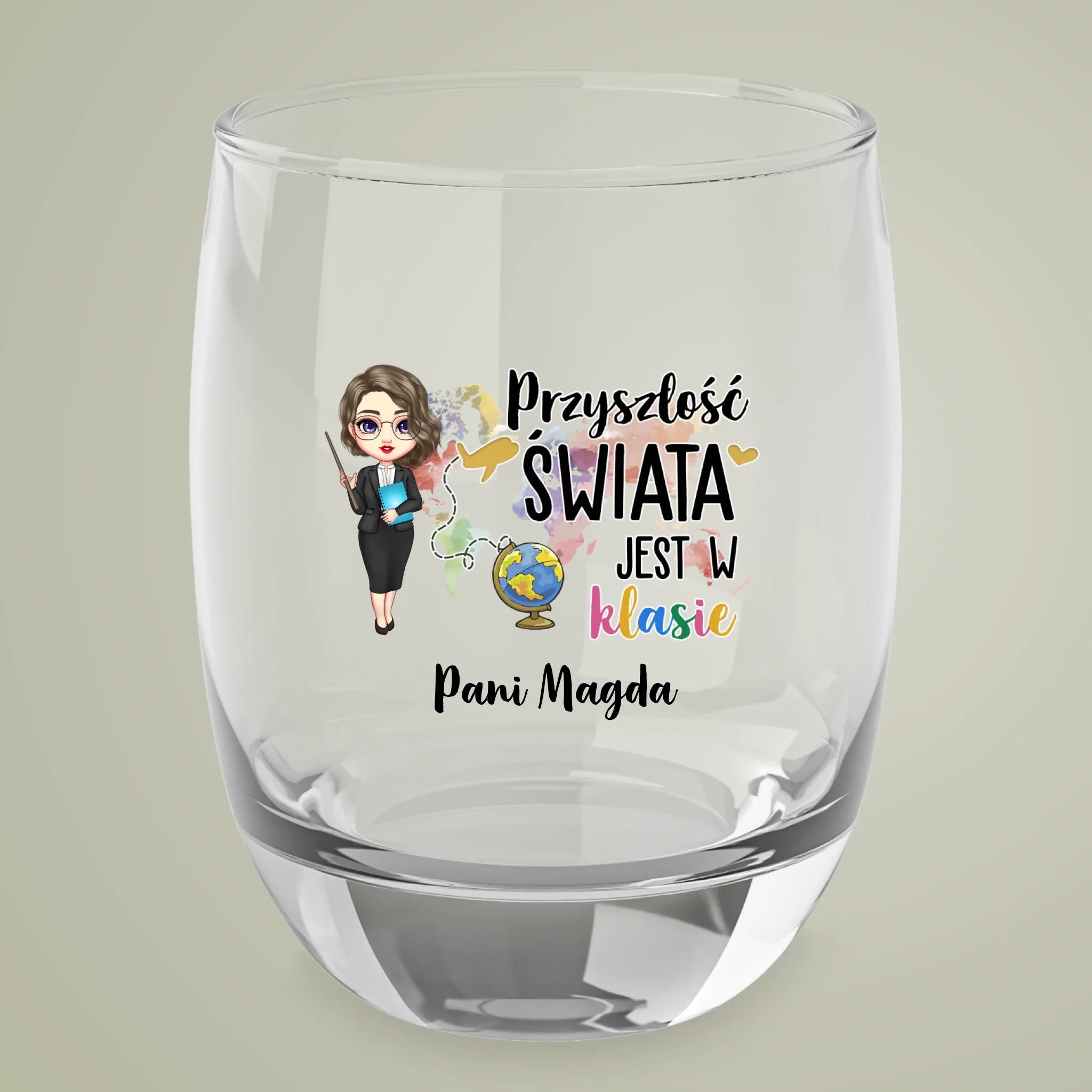 Kieliszek do shotów - Przyszłość świata jest w klasie pani Brown