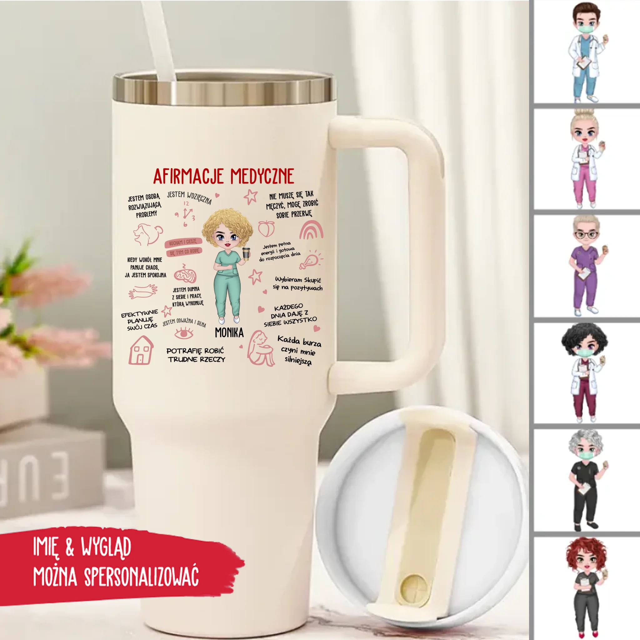 Kubek Termiczny - Afirmacje Medyczne